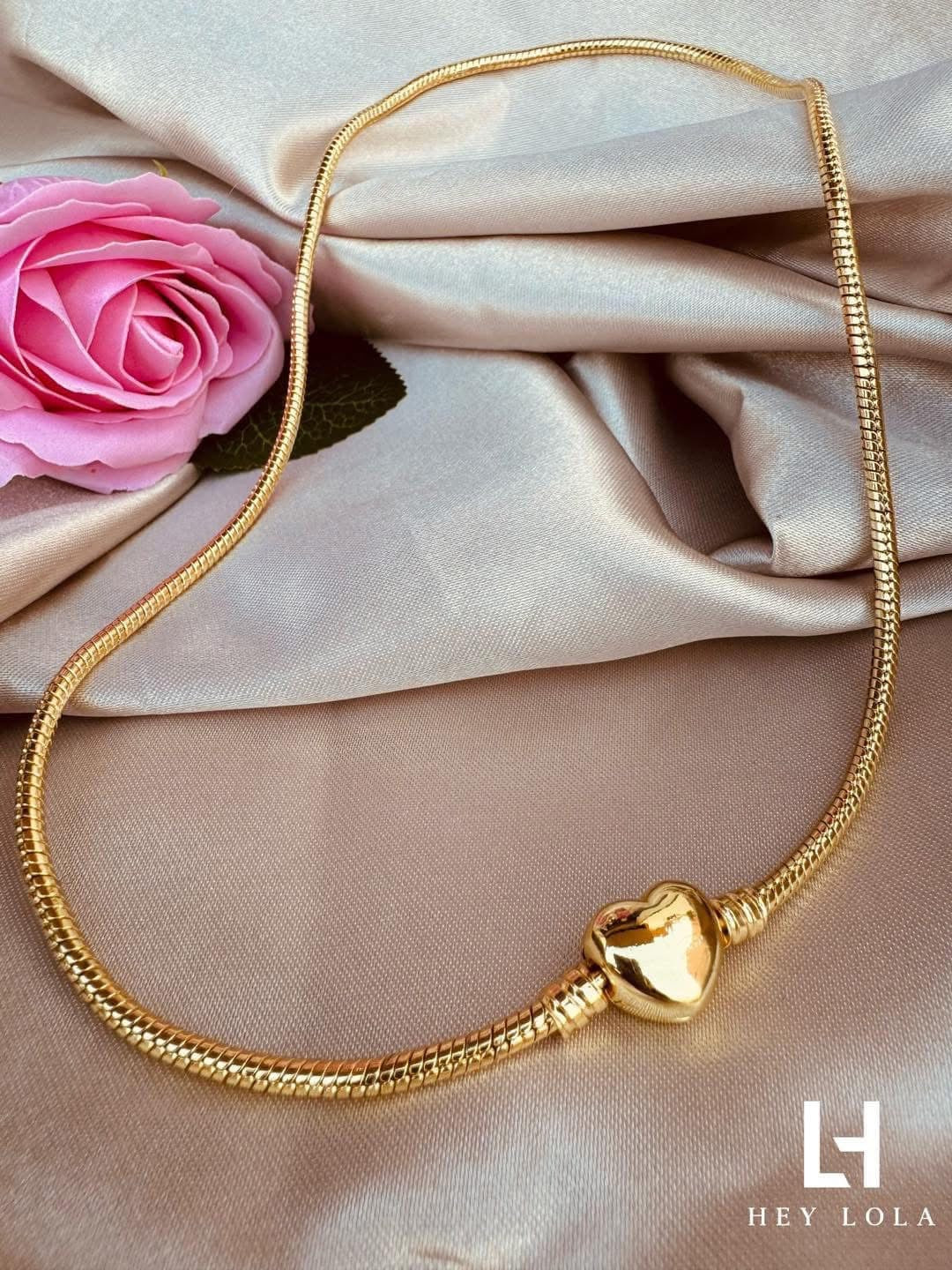 Collar de Corazón para Charms”