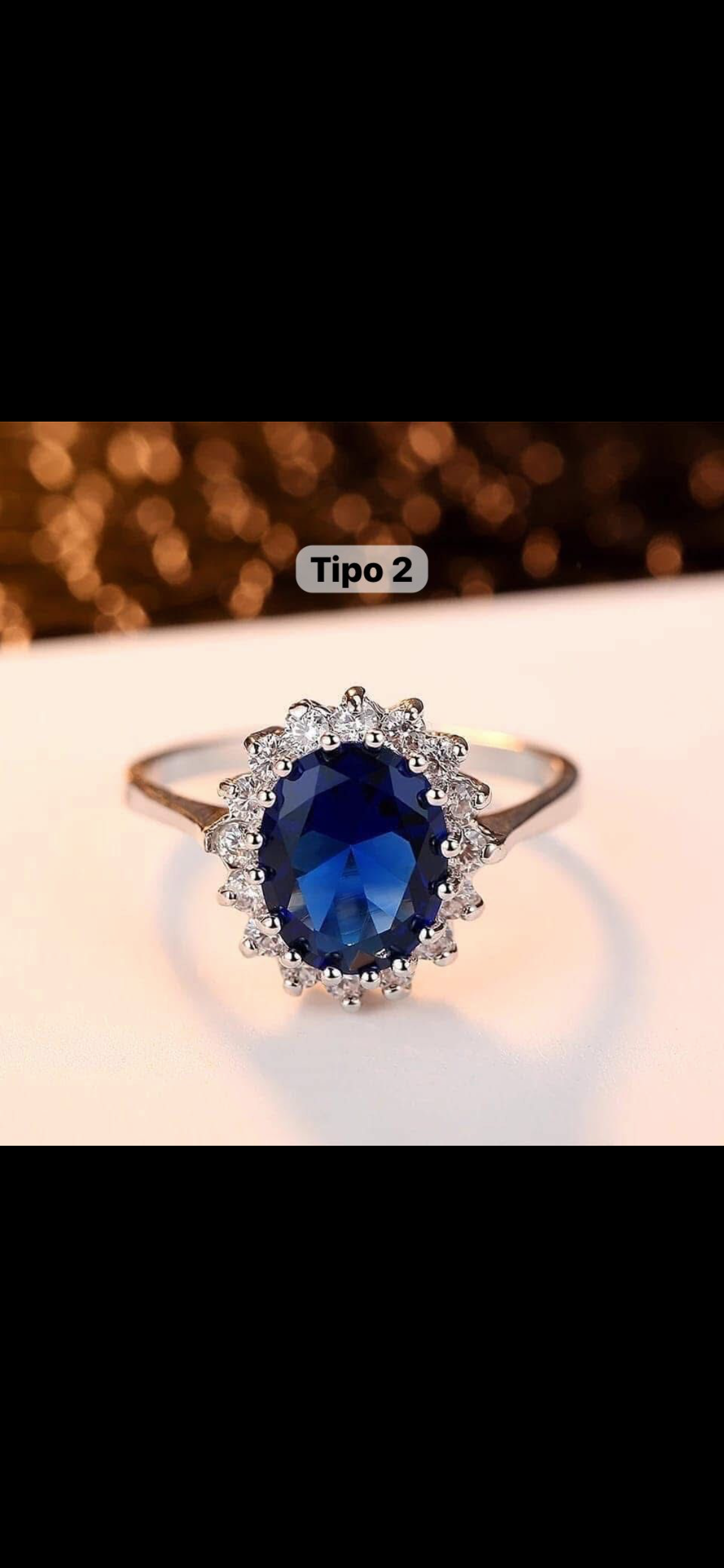 Anillos de lujo con piedras de colores y zirconias