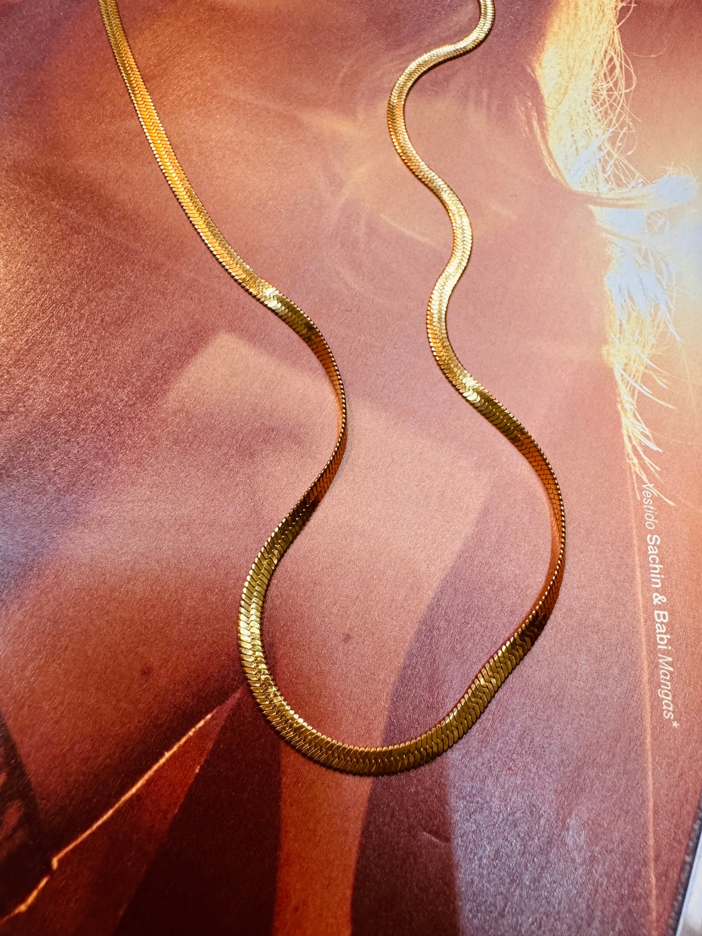 Collar Serpiente Chapado en Oro 18K
