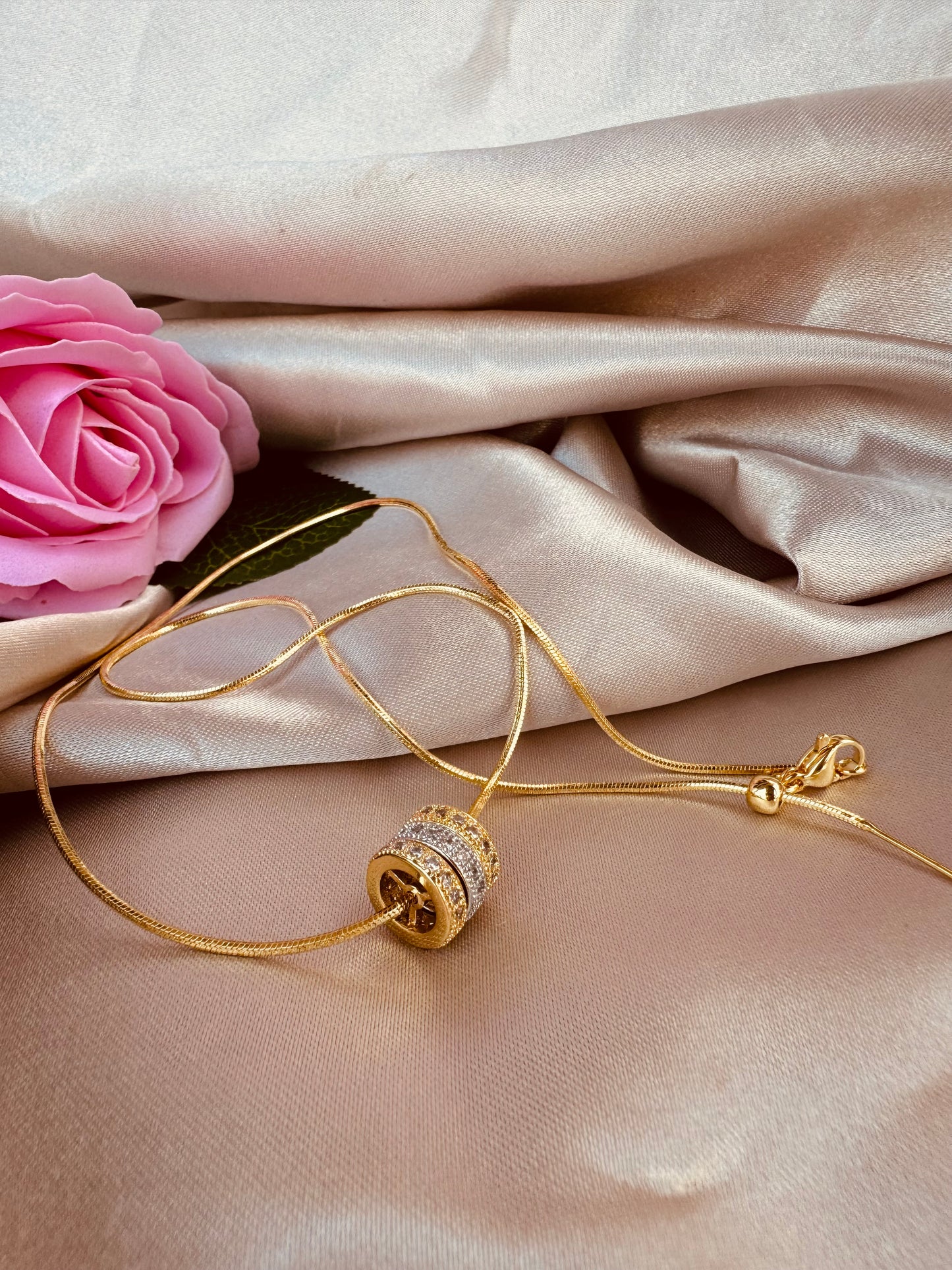 Collar triple Cilindro Brillante