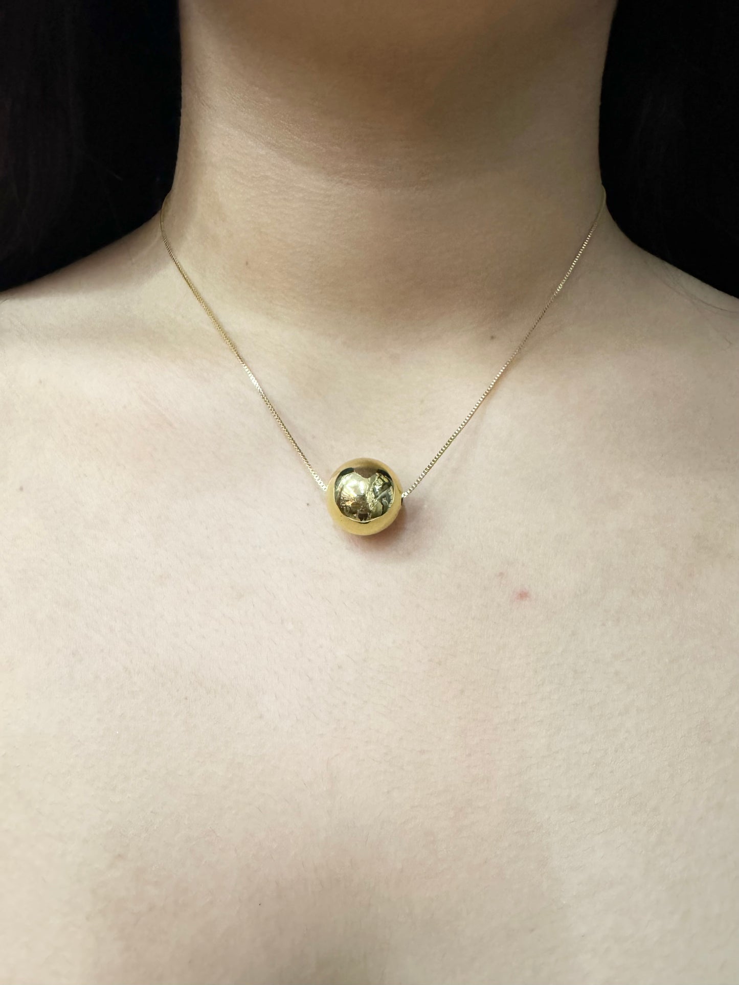 Collar Esfera Chapado en Oro 18K