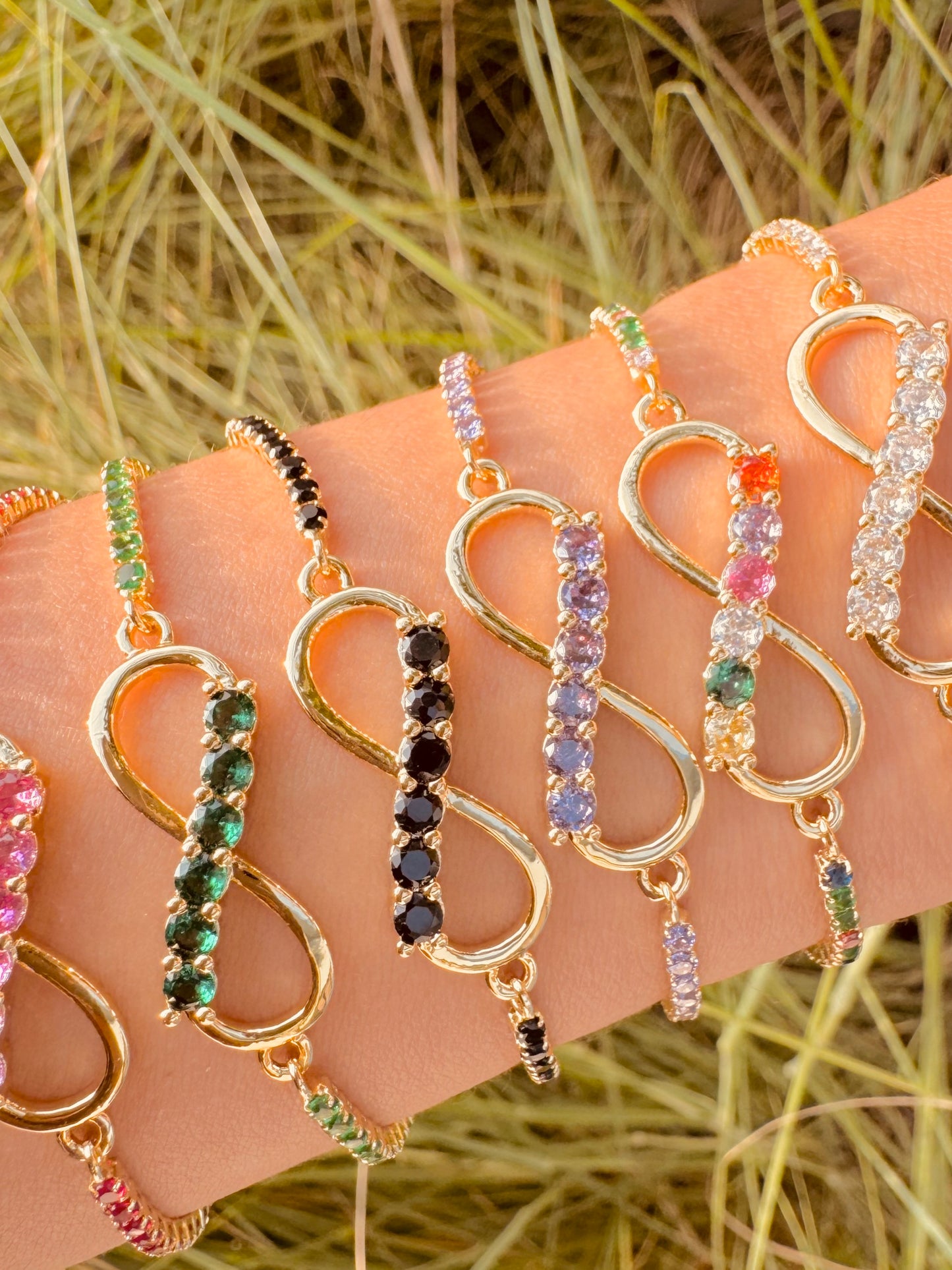 Pulseras Infinito con Cristales