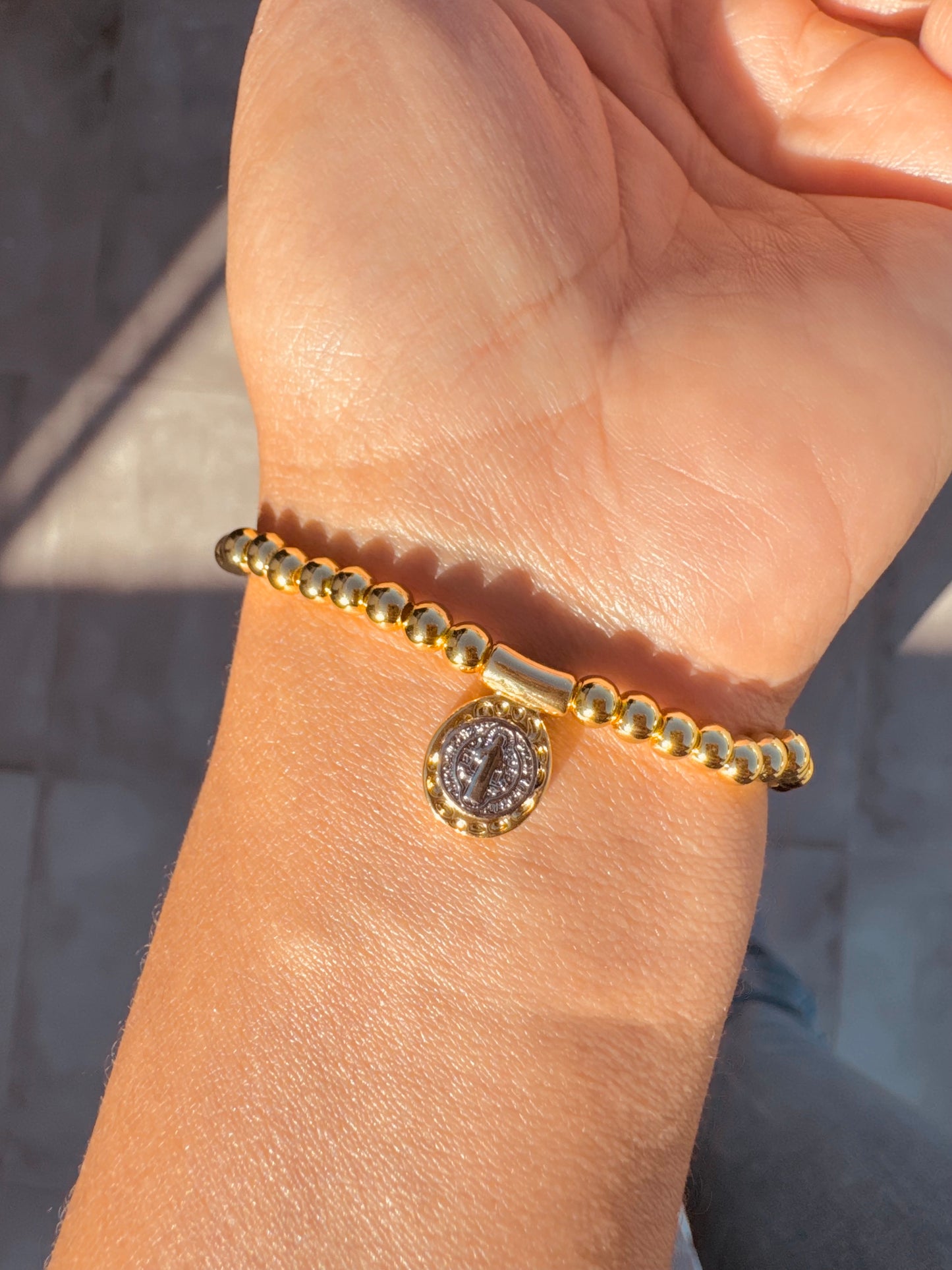 Pulsera Protección Dorada