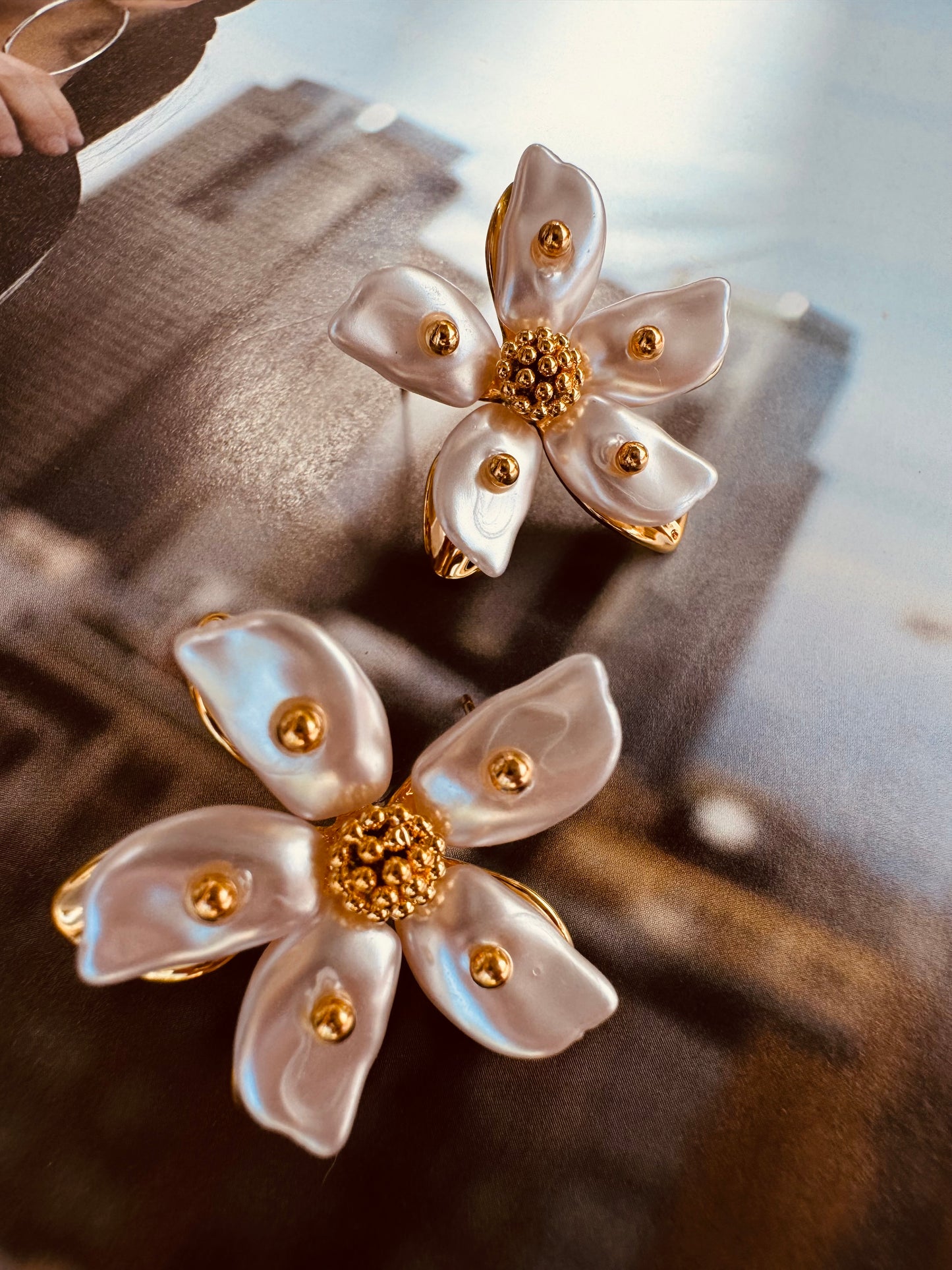 Aretes Blossom Pearl