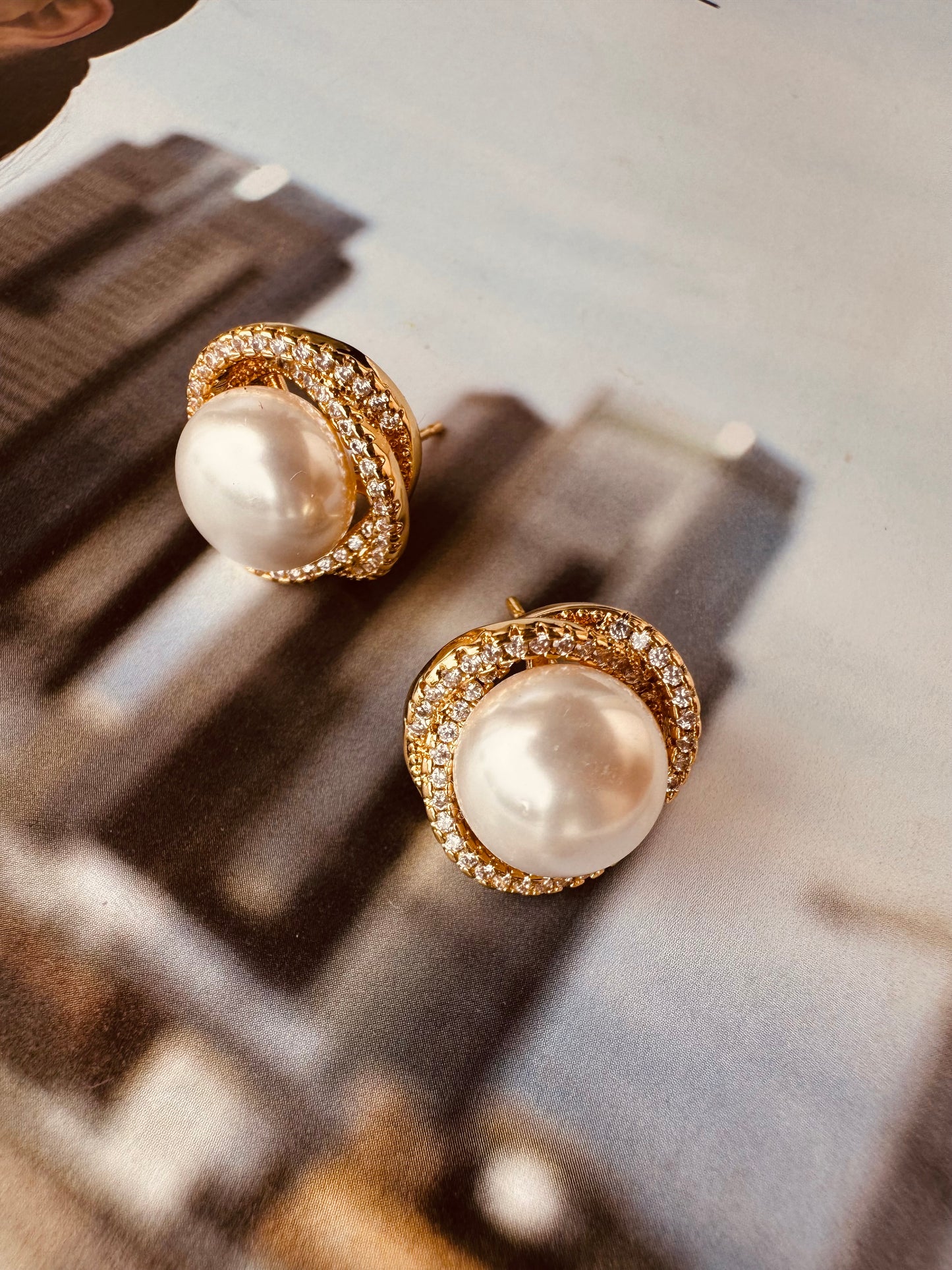 Aretes de Perla y Cristales - Heylola