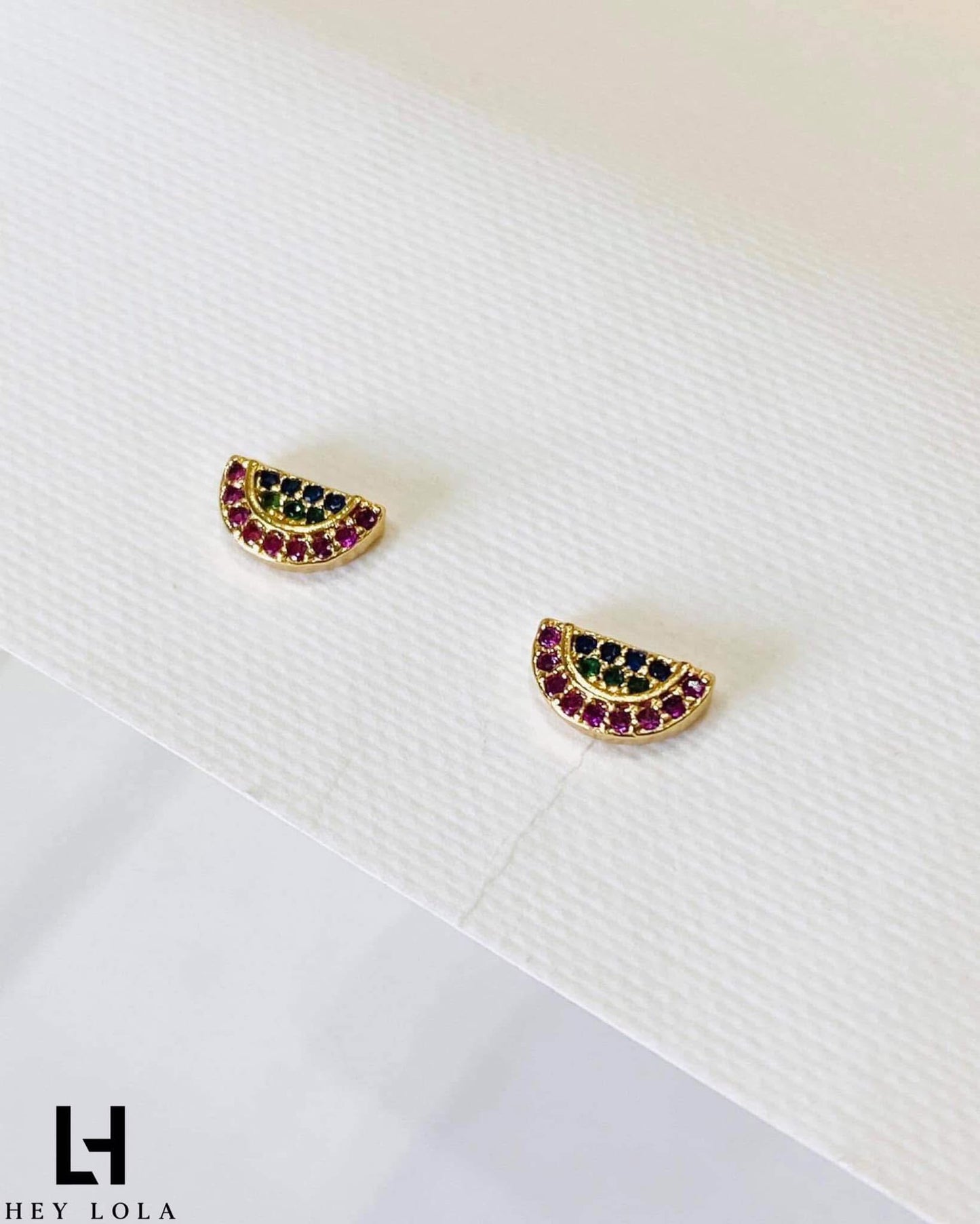 Aretes Forma de Sandía