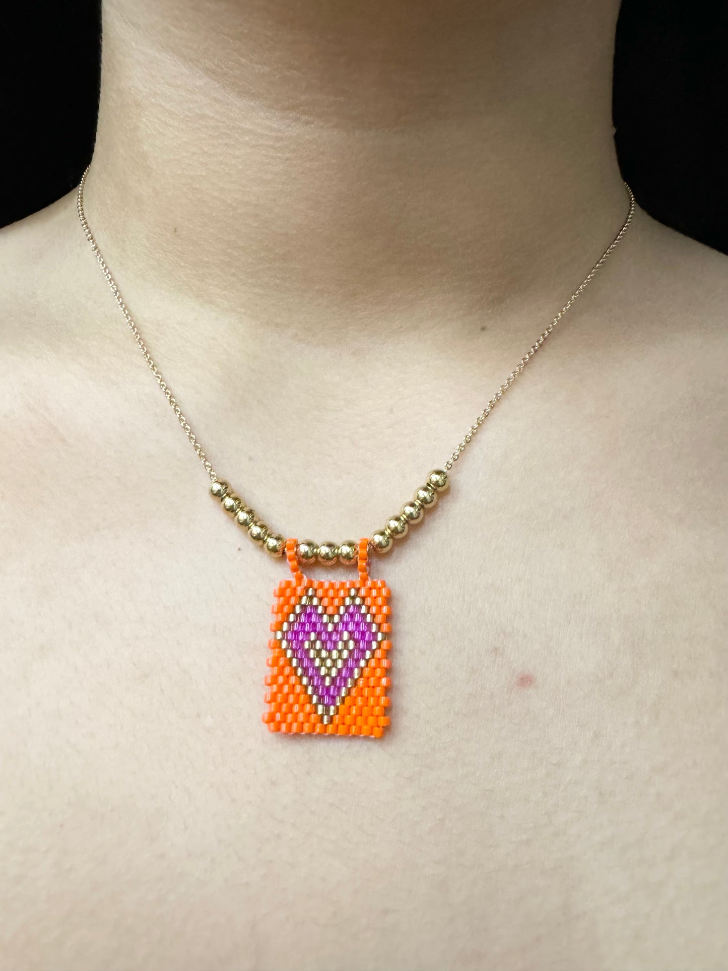Collar Corazón Artesanal