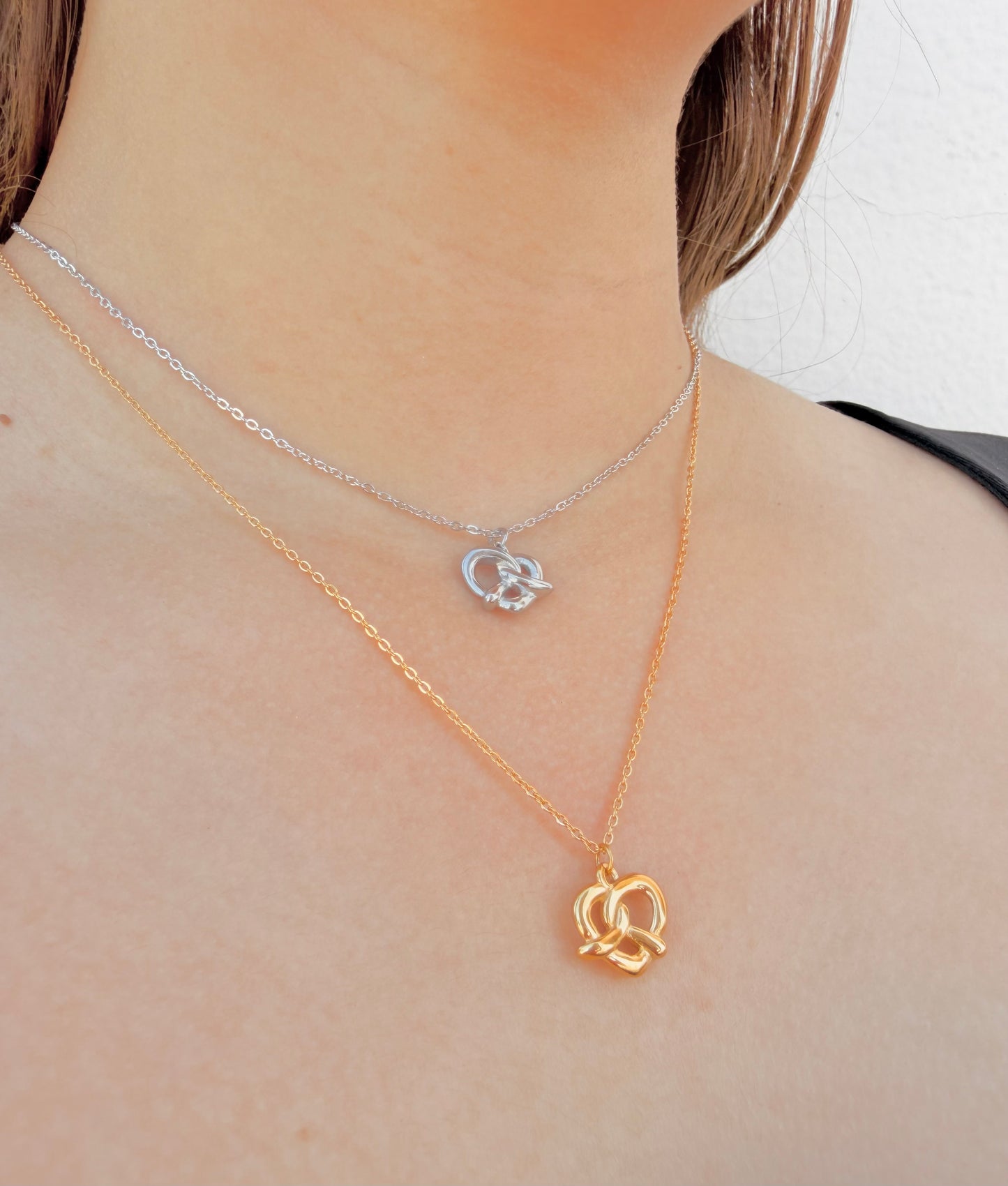 Collar Pretzel corazón