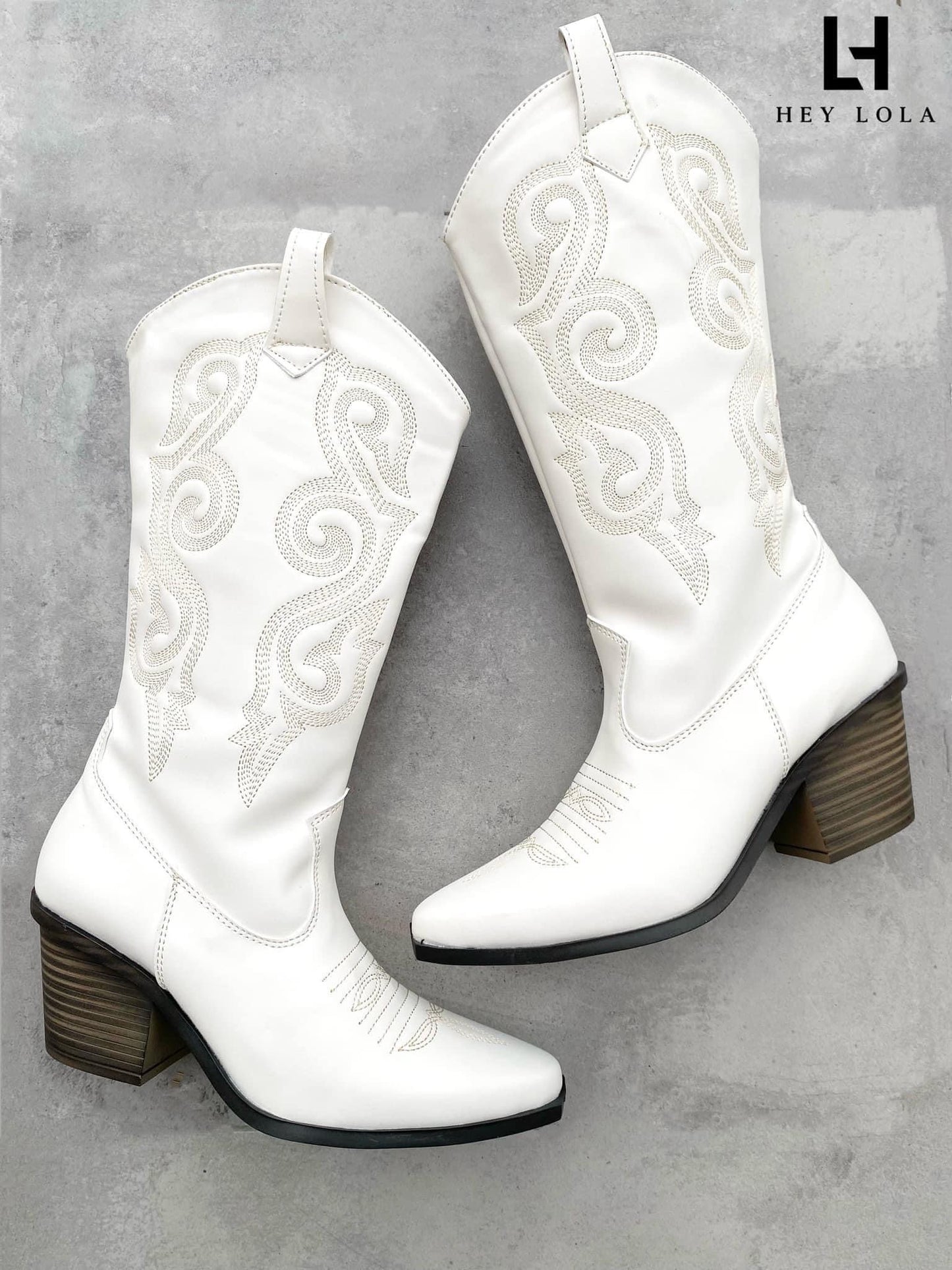 Bota Vaquera Blanca