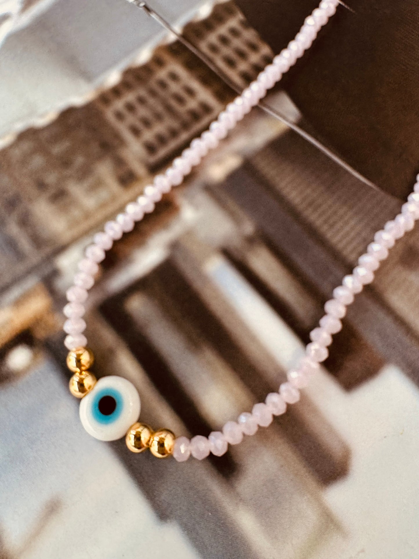 Collar ojo turco con cristales