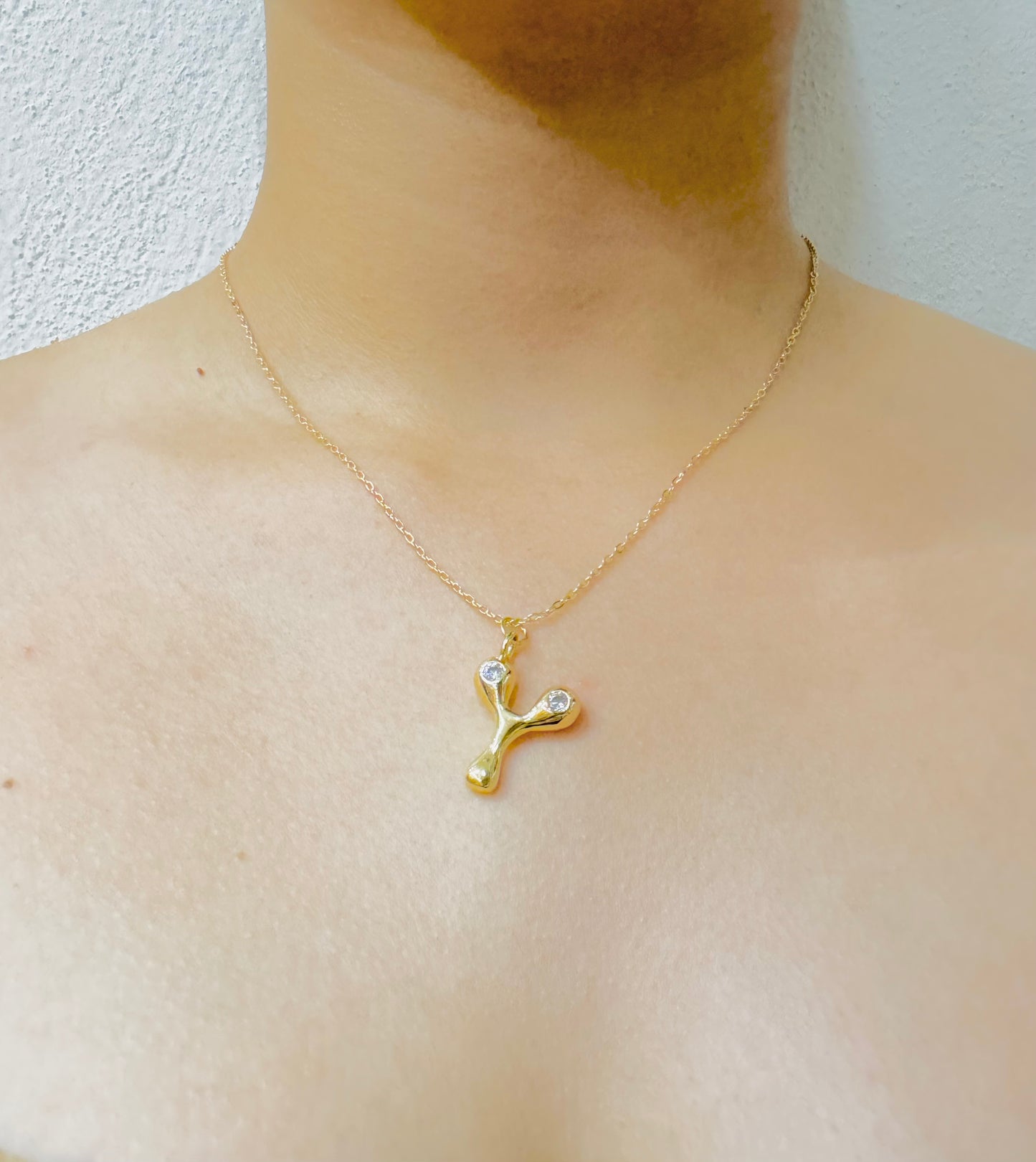 Collar Inicial con Zirconias