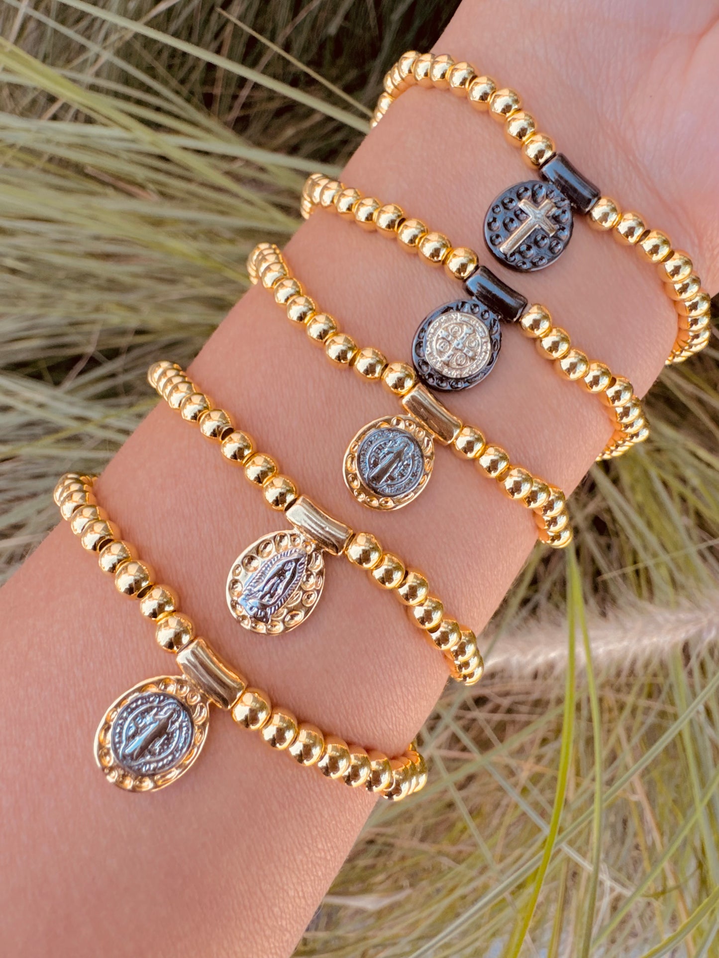 Pulsera Protección Dorada