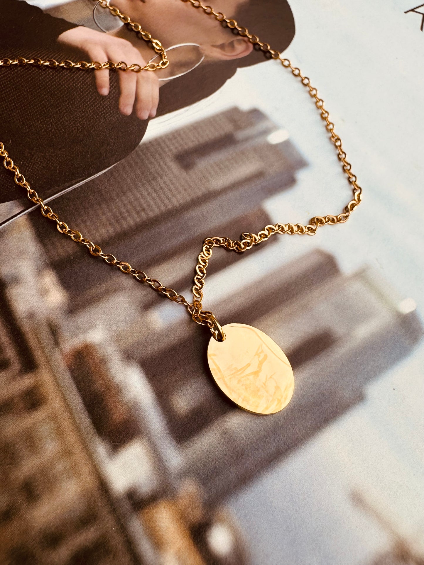 Collar Personalizado Medalla Lisa