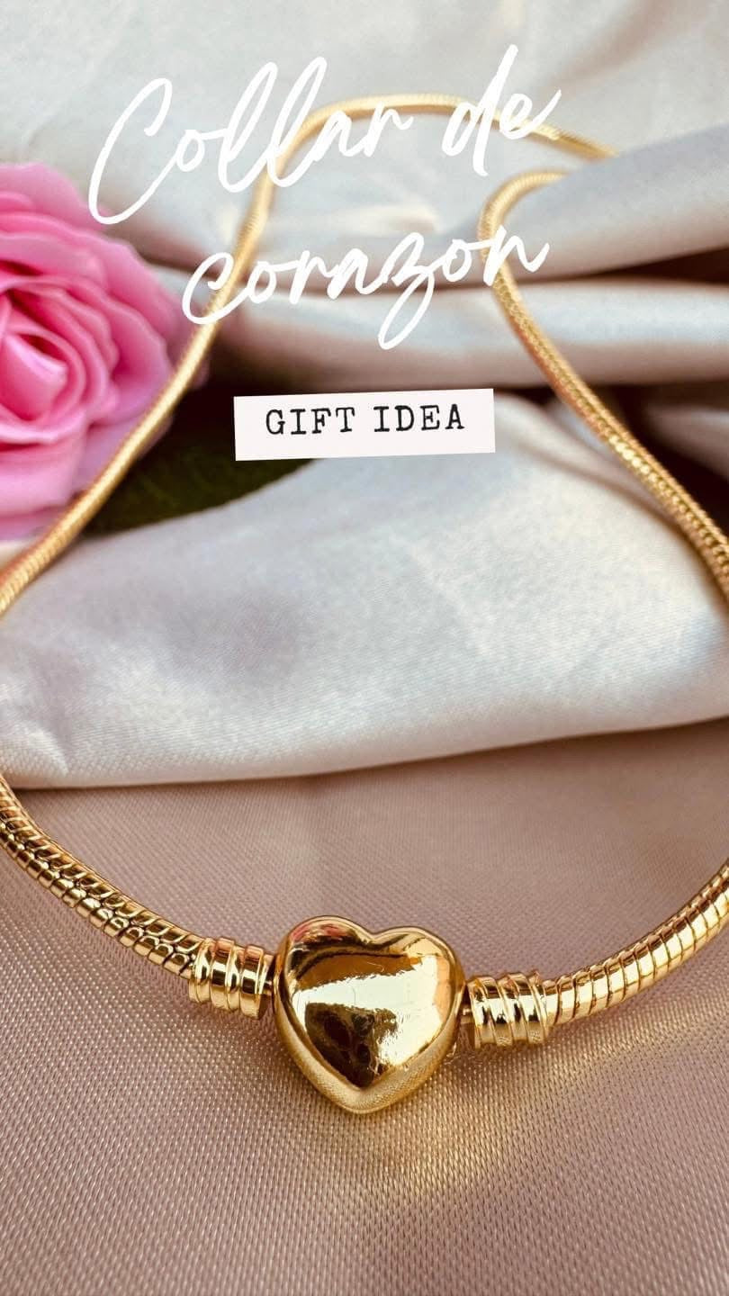Collar de Corazón para Charms”