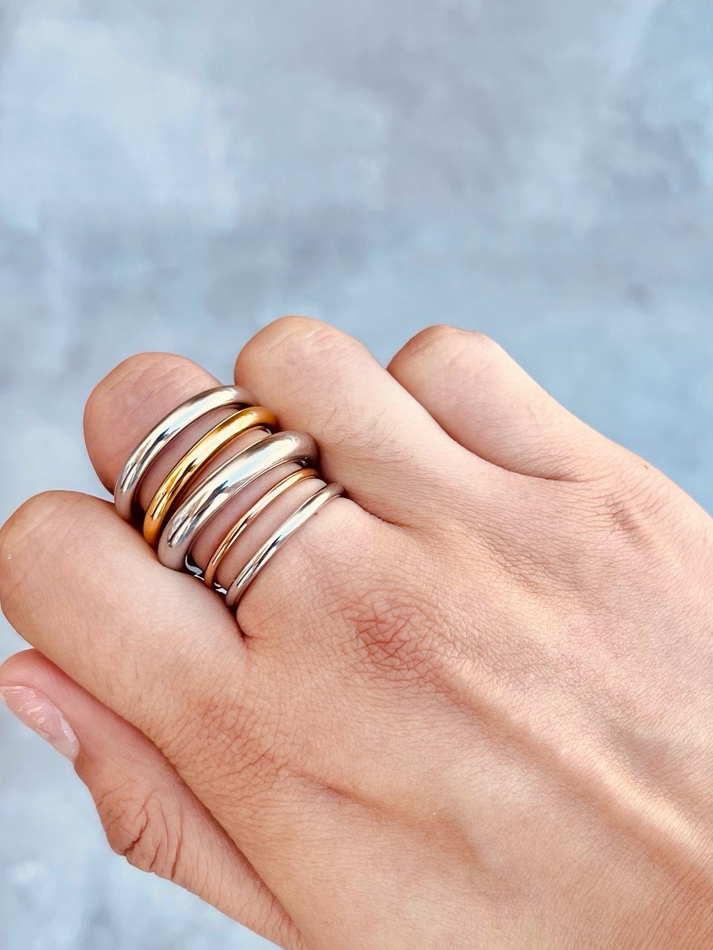 Anillo Dome Liso