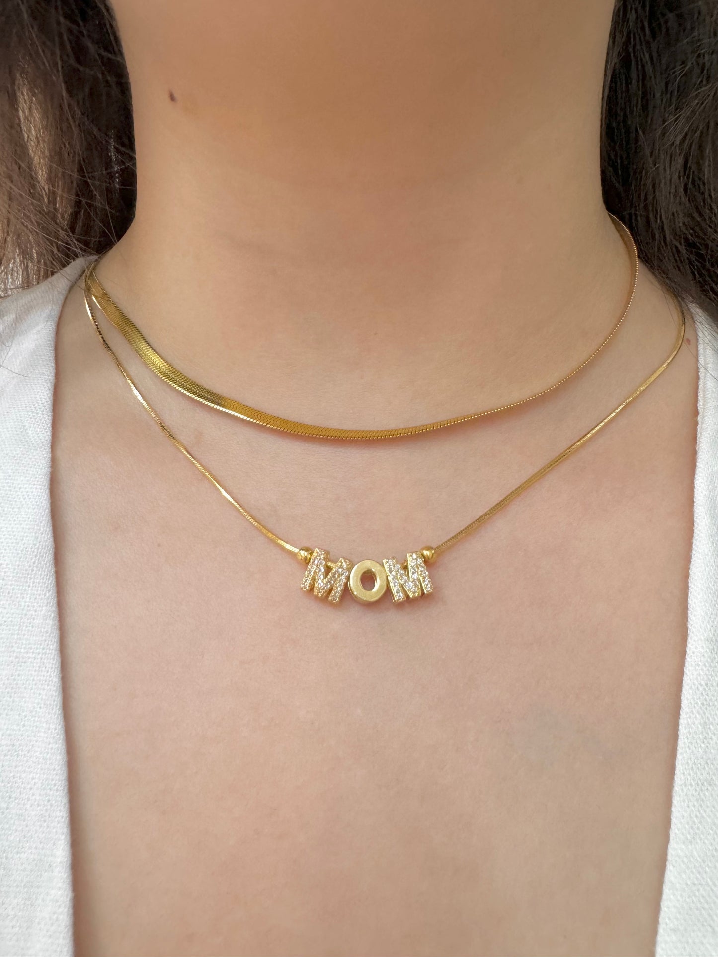 Collar MOM con Zirconias