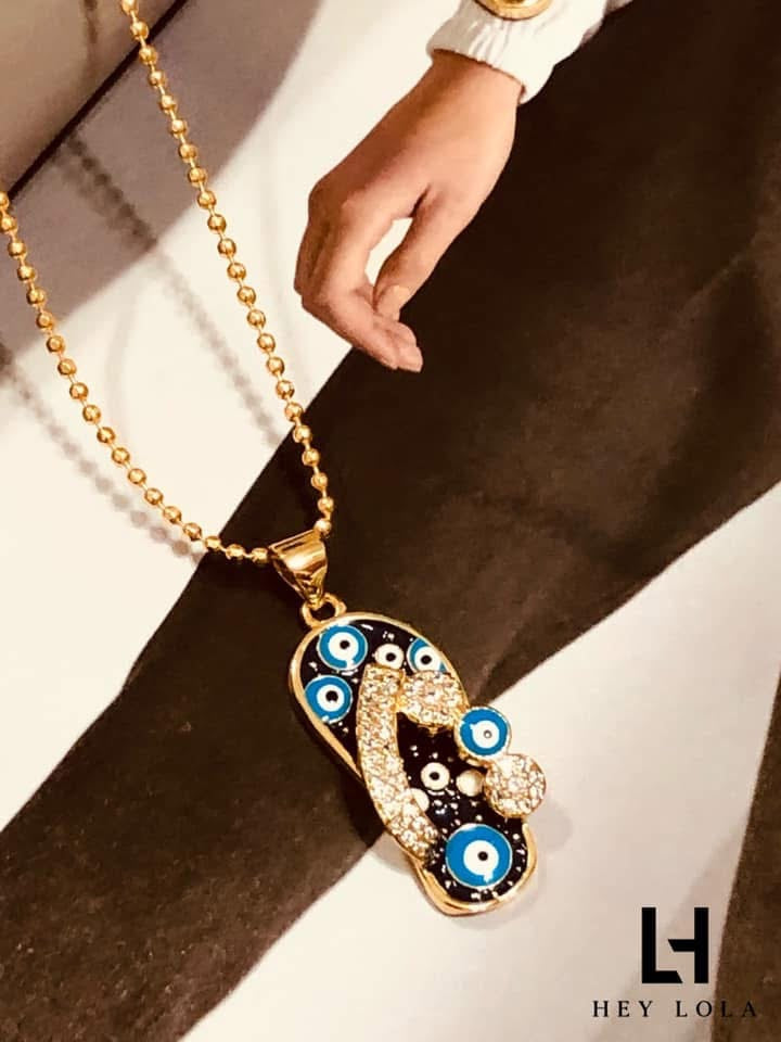 Collar Sandalia Nazar ojo turco