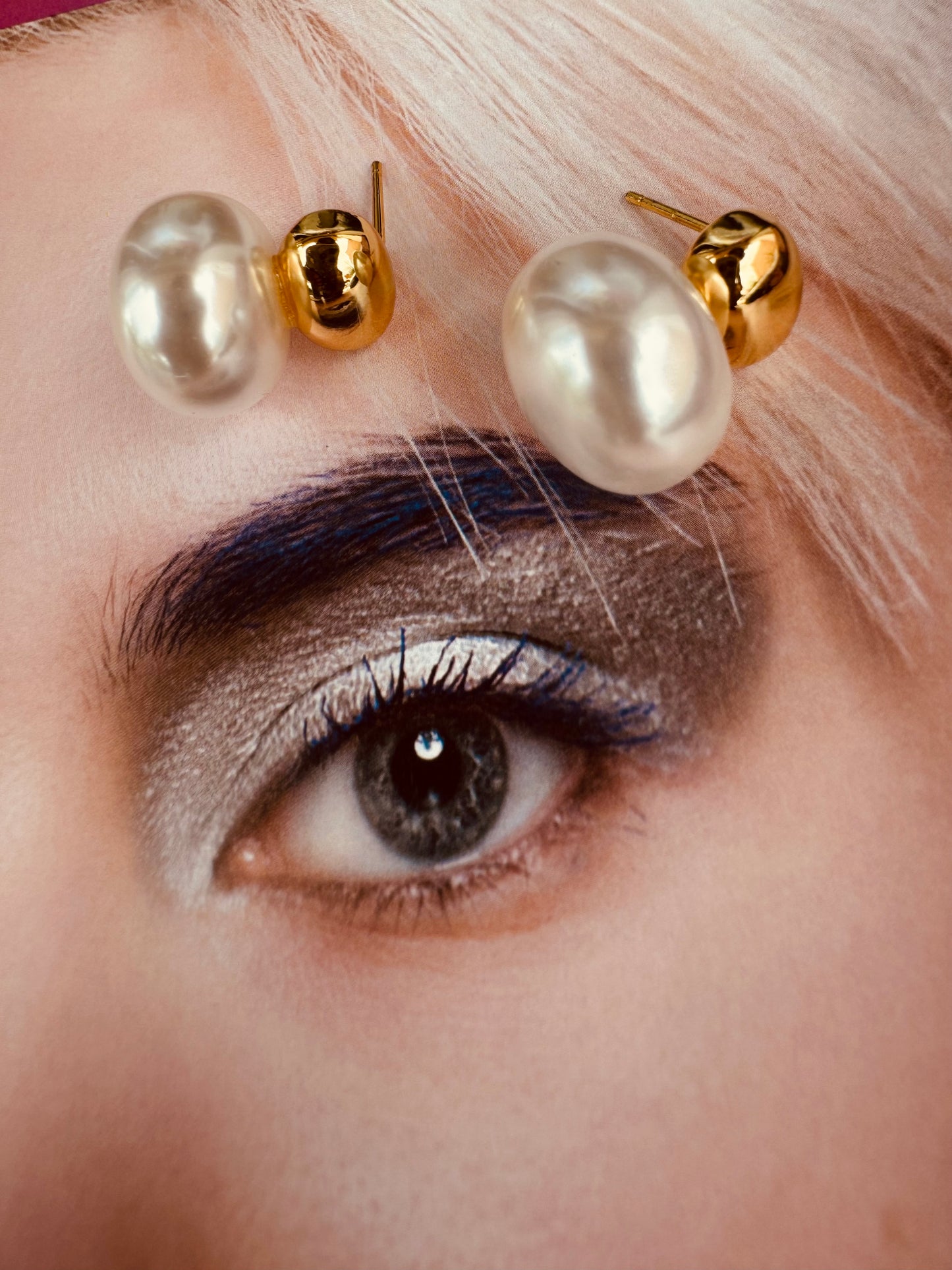 Aretes de Perla con Toque Moderno - Heylola