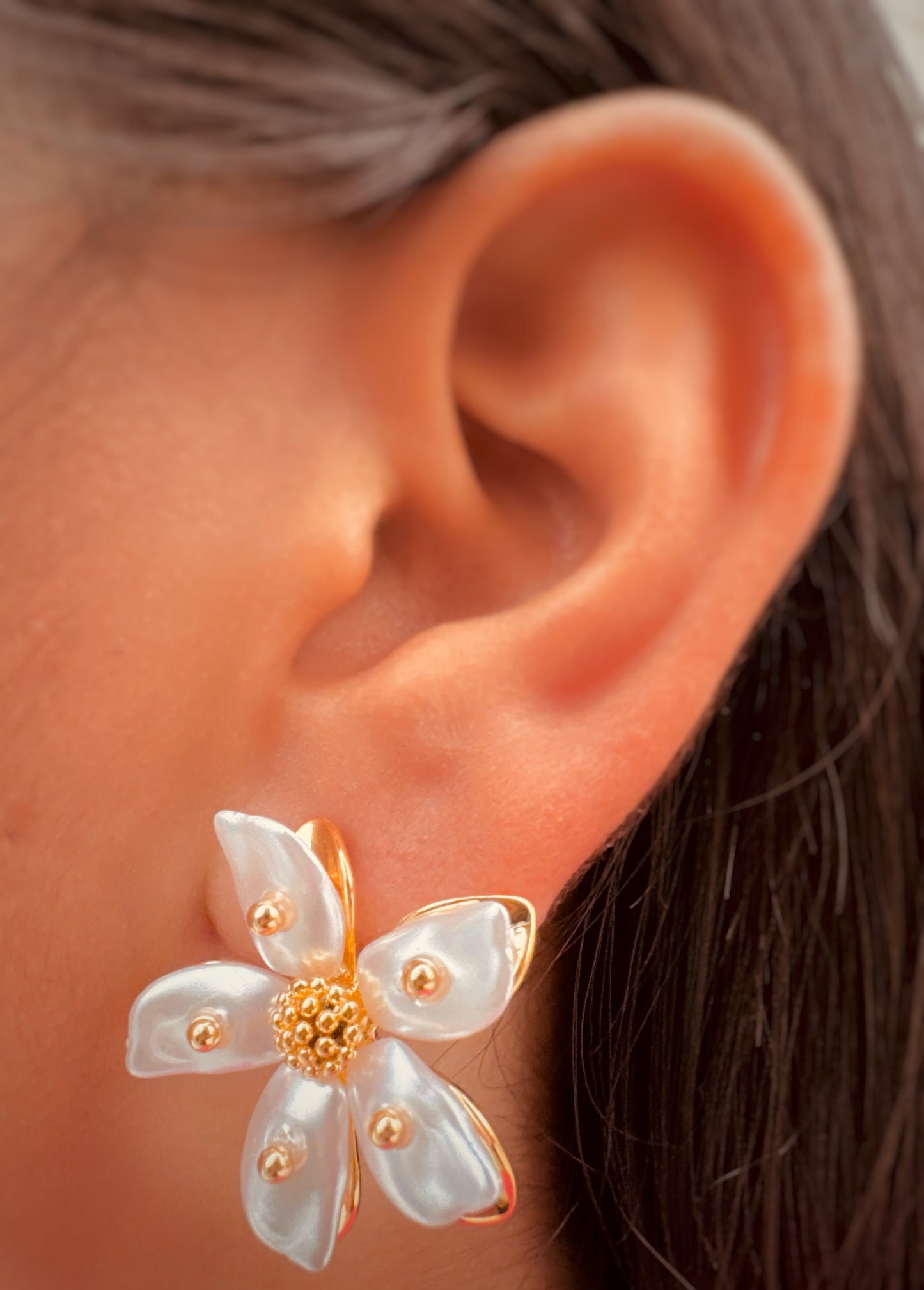 Aretes Blossom Pearl