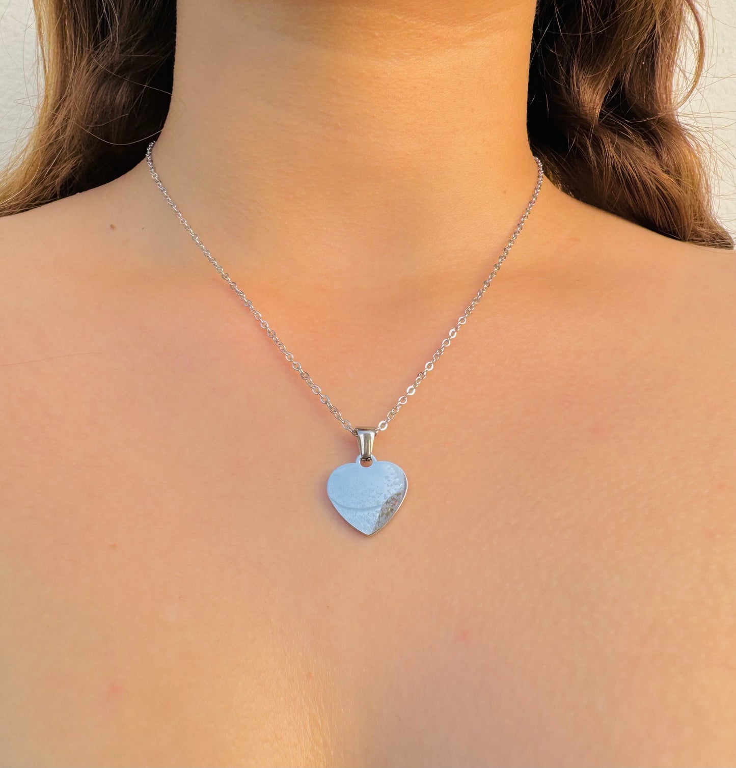 Collar Corazón Personalizable – Acero Inoxidable