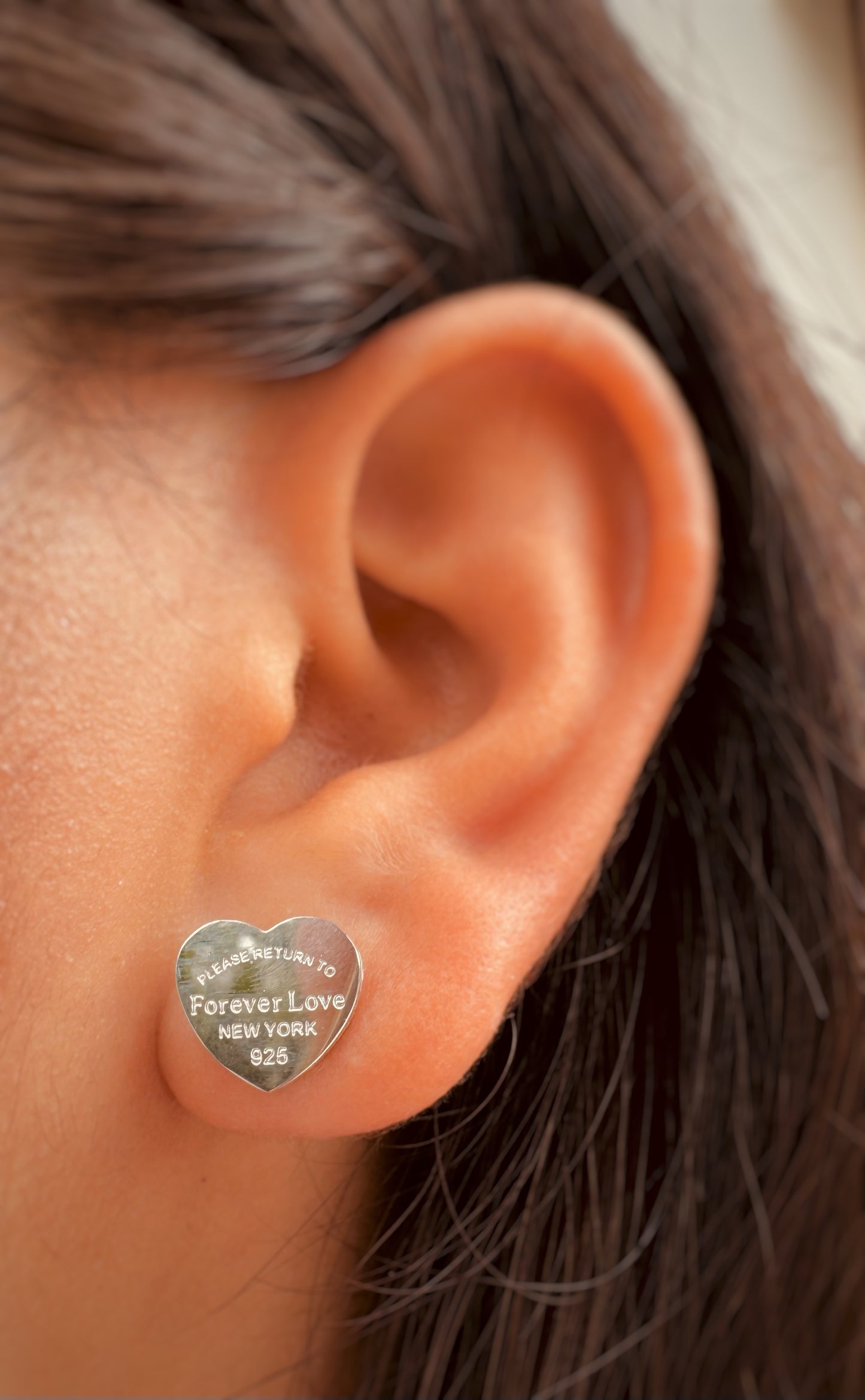 Aretes Forever Love - Dorado y Plata