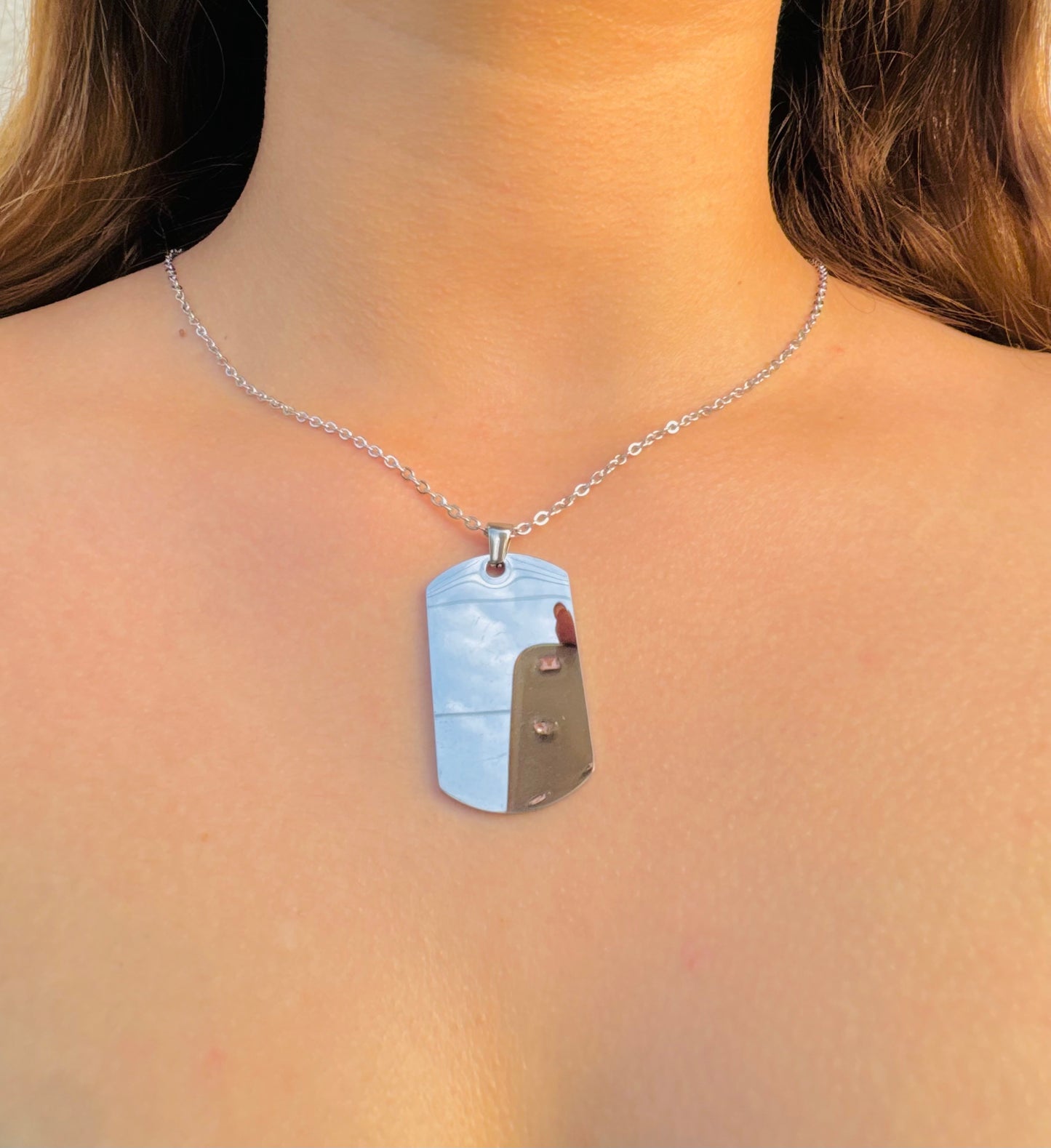Collar Personalizado Dog Tag en Acero Inoxidable