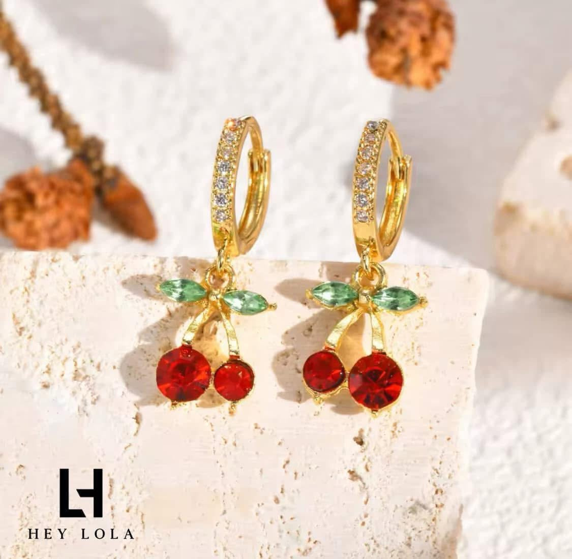 Aretes Cherry Bling