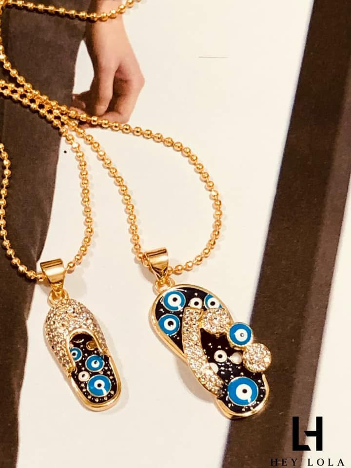 Collar Sandalia Nazar ojo turco