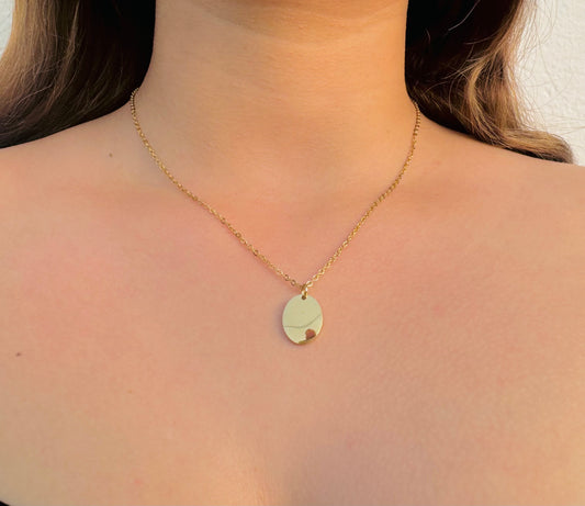 Collar Personalizado Medalla Lisa