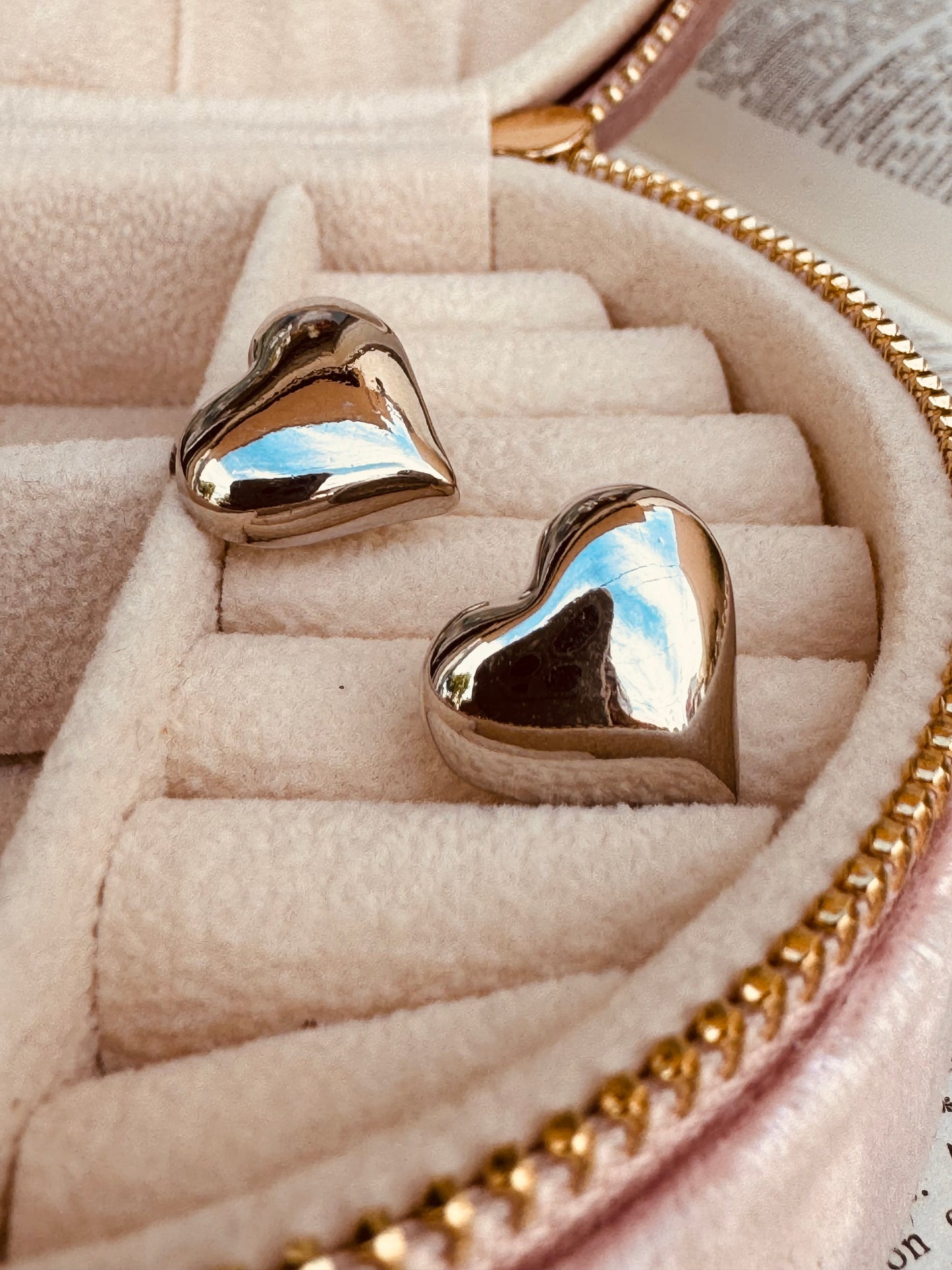 Aretes de Corazón Lisos