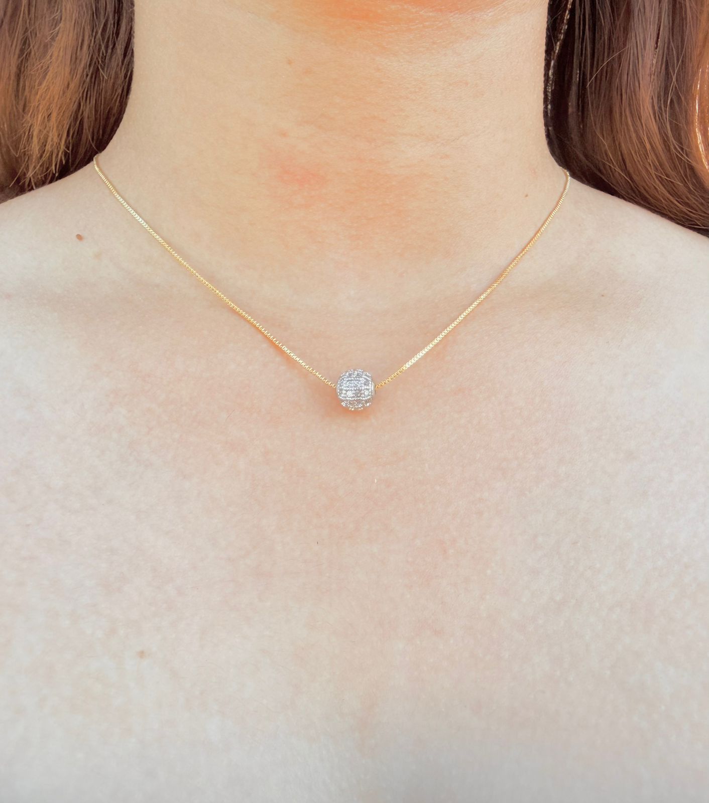 Collar Esfera Brillante