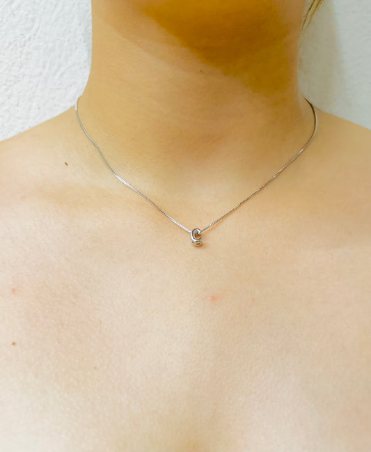 Collar con Inicial plata Personalizable / Heylola