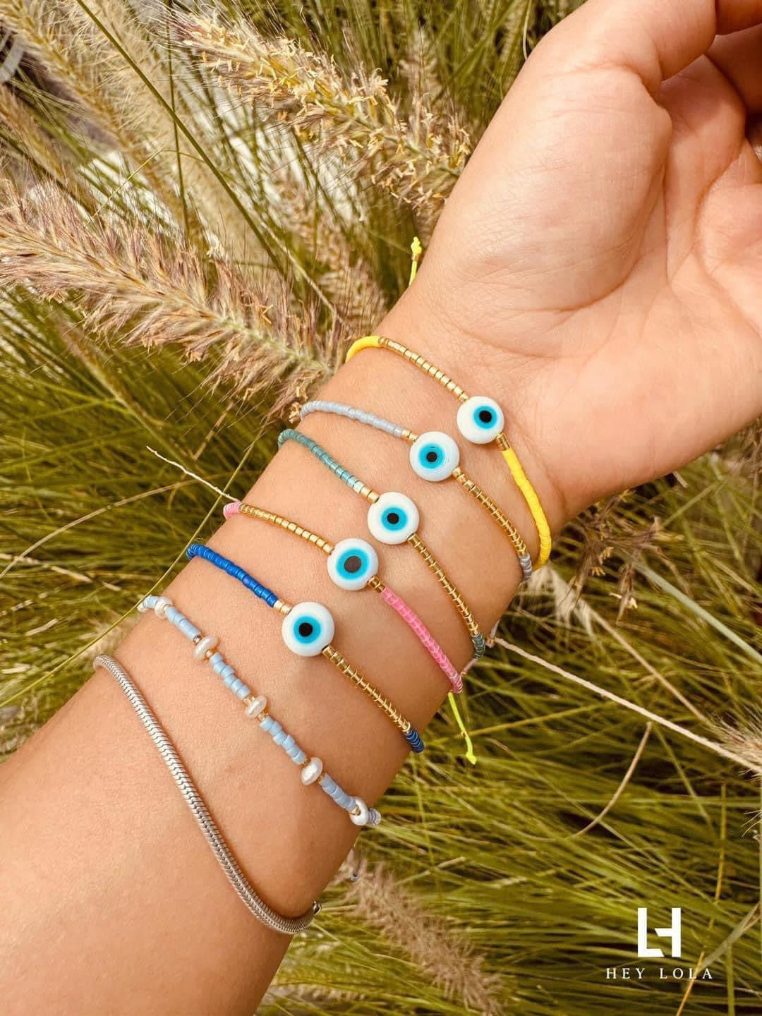 Pulseras de Ojo Turco en Colores Vibrantes