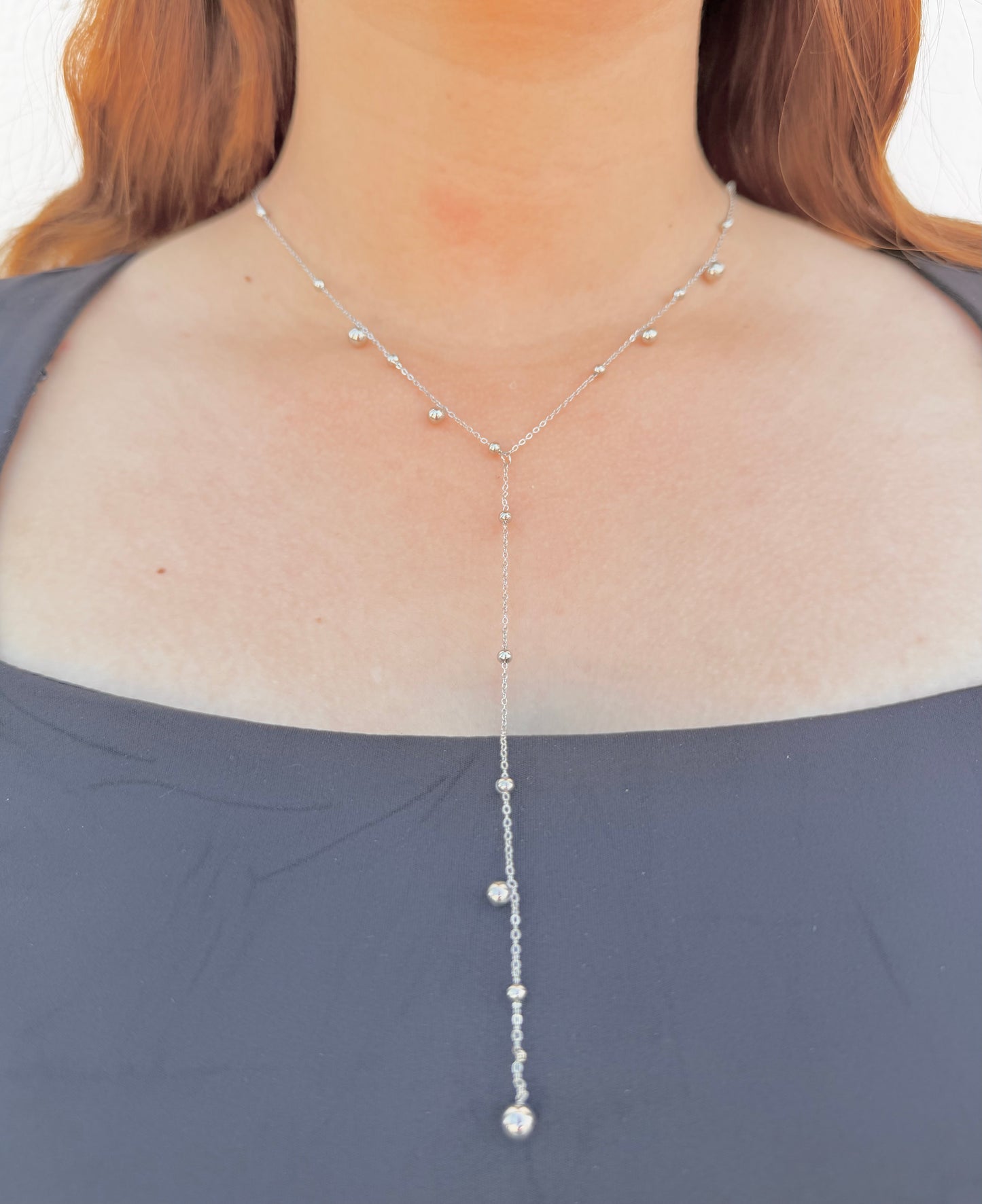 Collar Y con Esferas