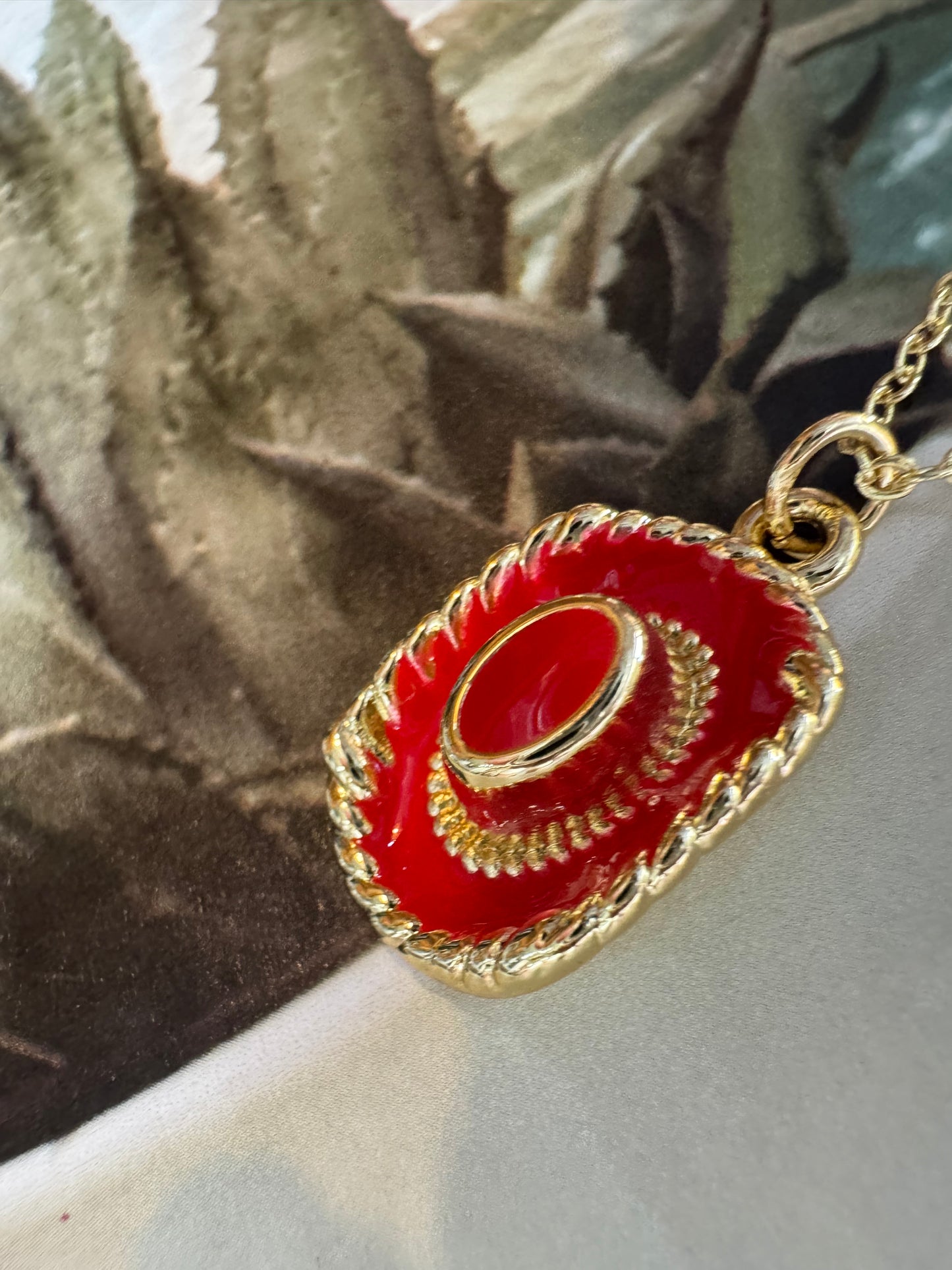 Collar Sombrero Vaquero Esmaltado
