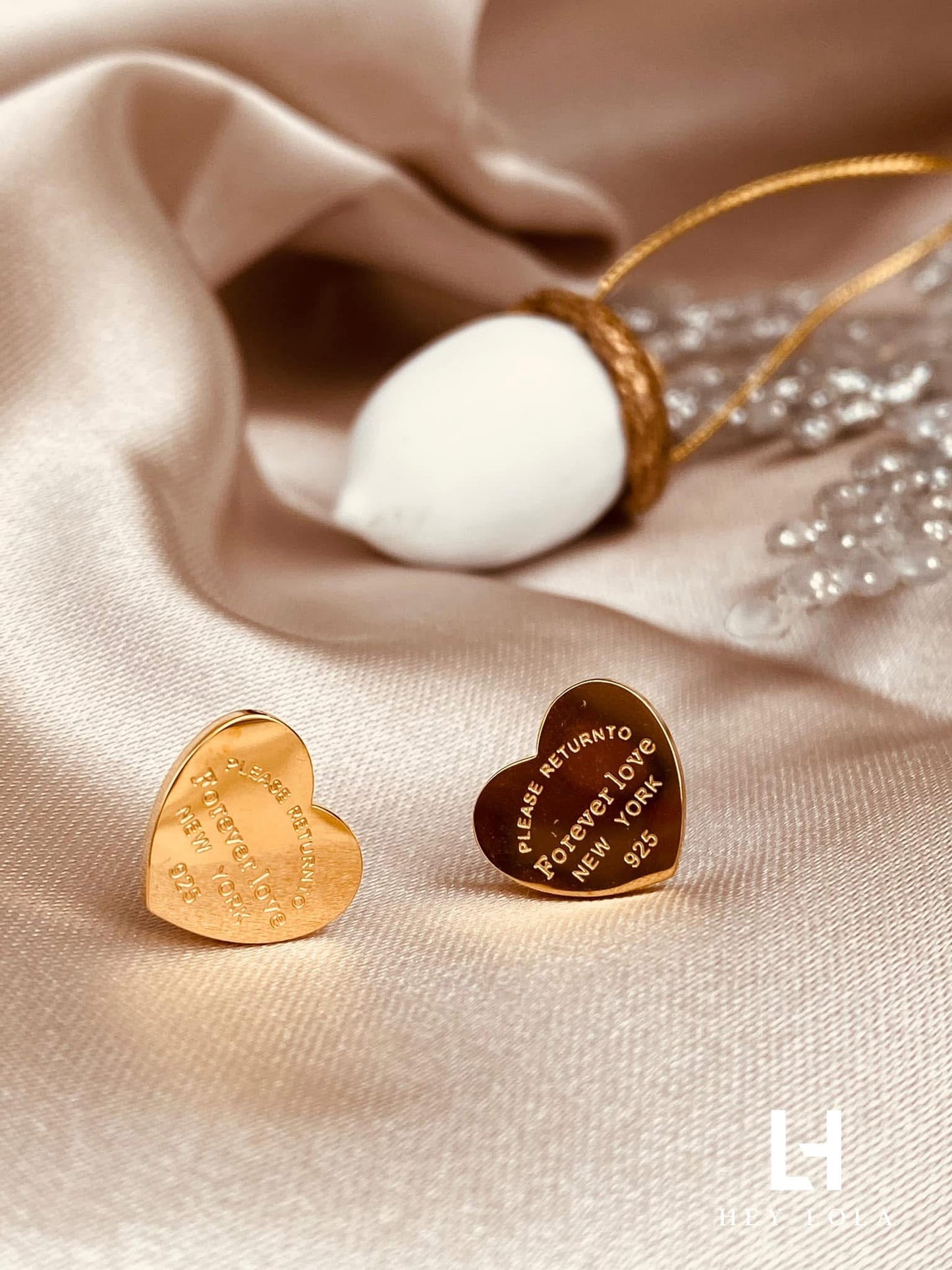 Aretes Forever Love - Dorado y Plata