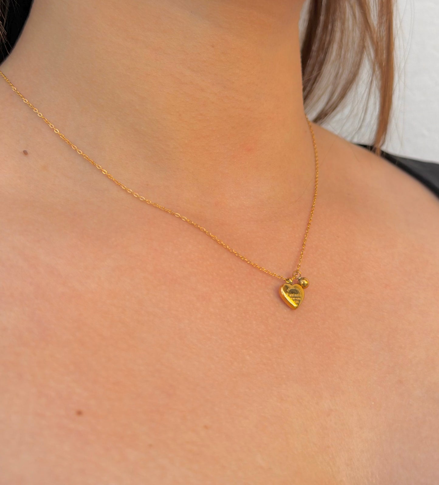 Collar Corazón Golden Love