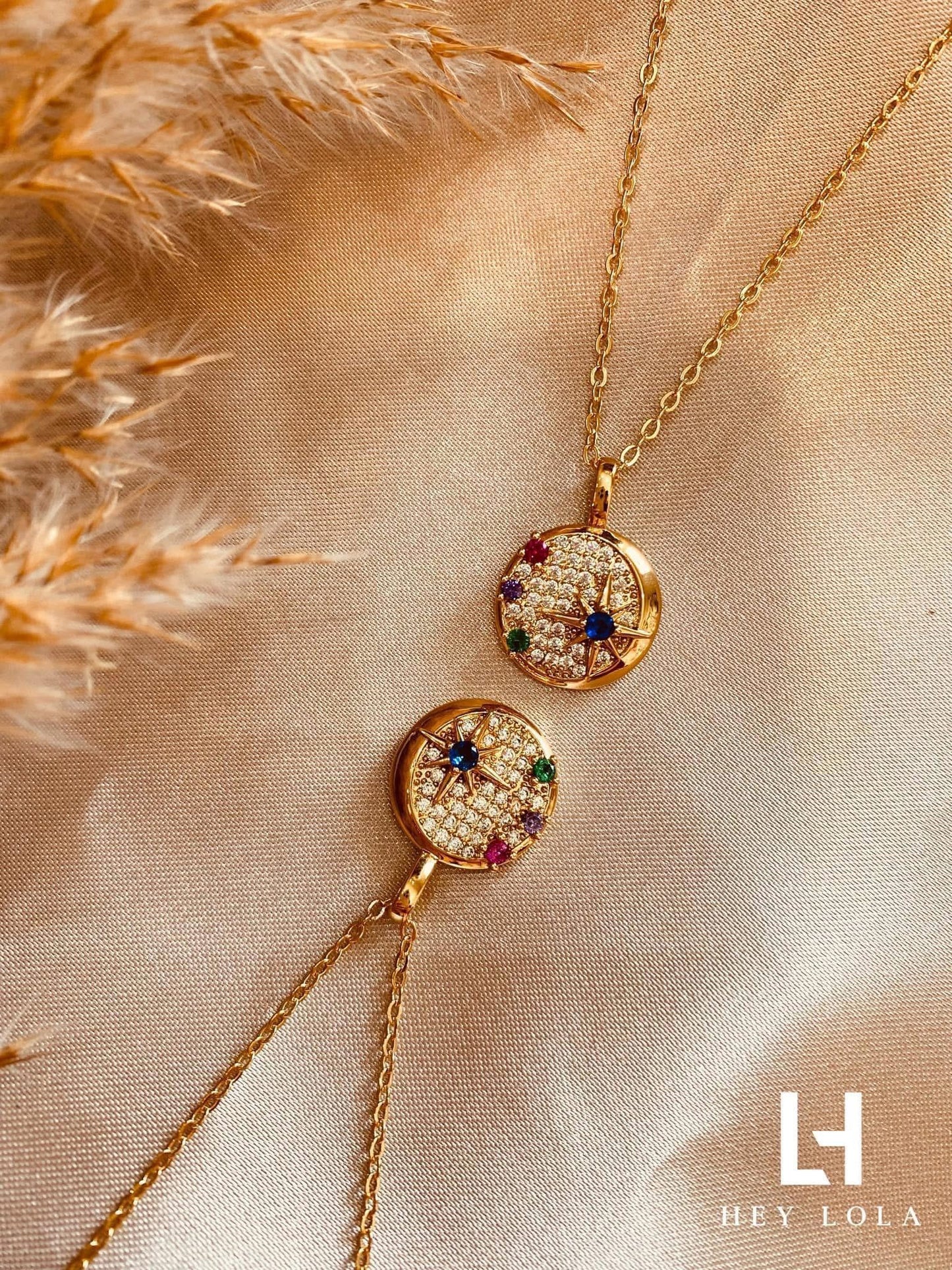 Collar Estelar con Zirconia Multicolor