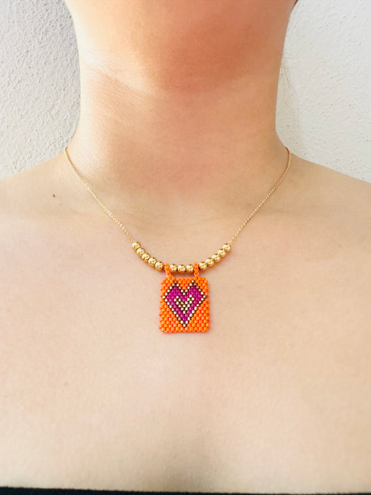 Collar Corazón Artesanal