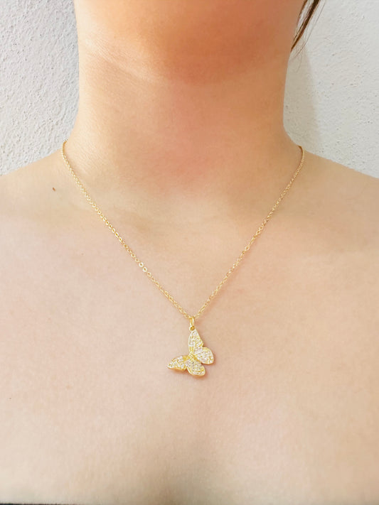 Collar Mariposa Brillante