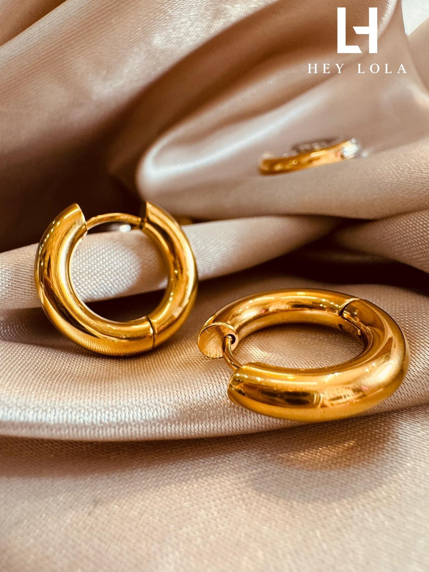 Arracadas Bicolor Doradas y Plateadas