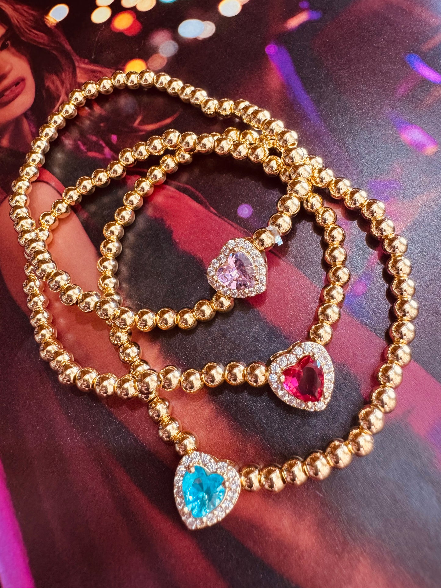 Pulsera Corazón Brillante