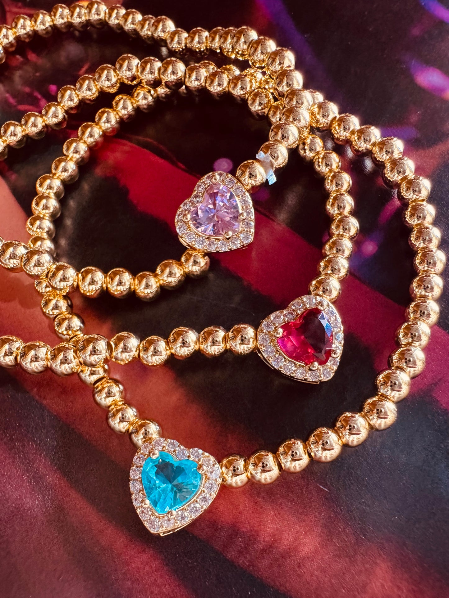 Pulsera Corazón Brillante