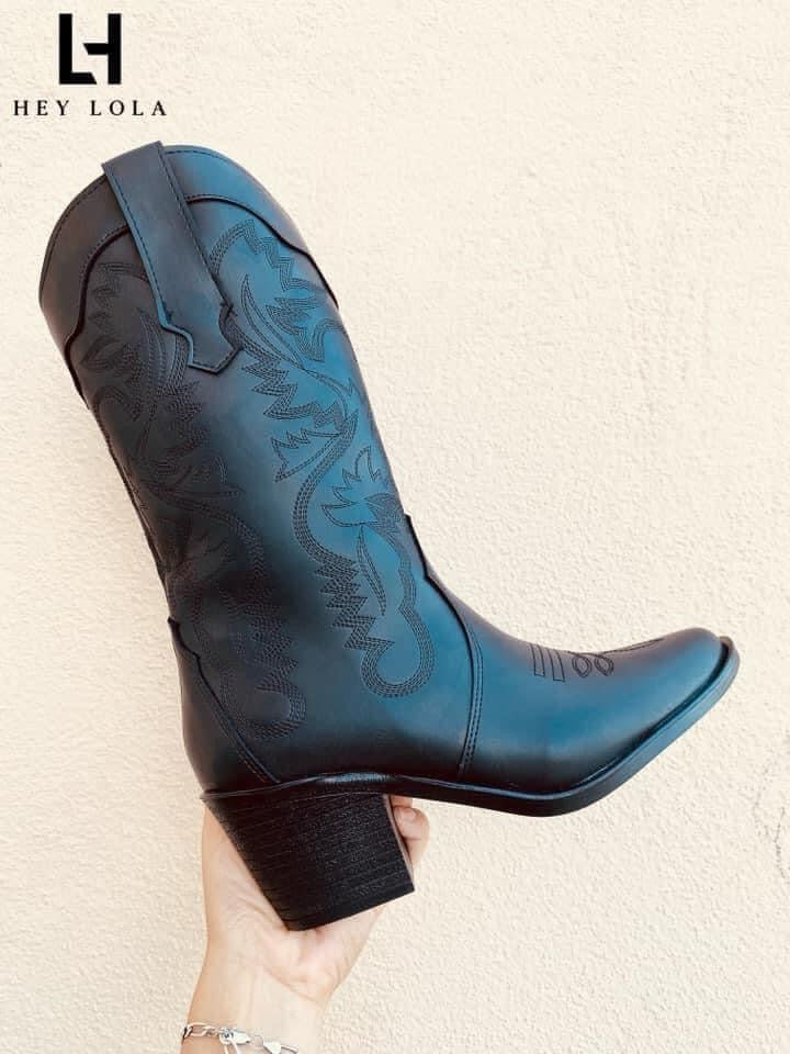 Bota Vaquera negra