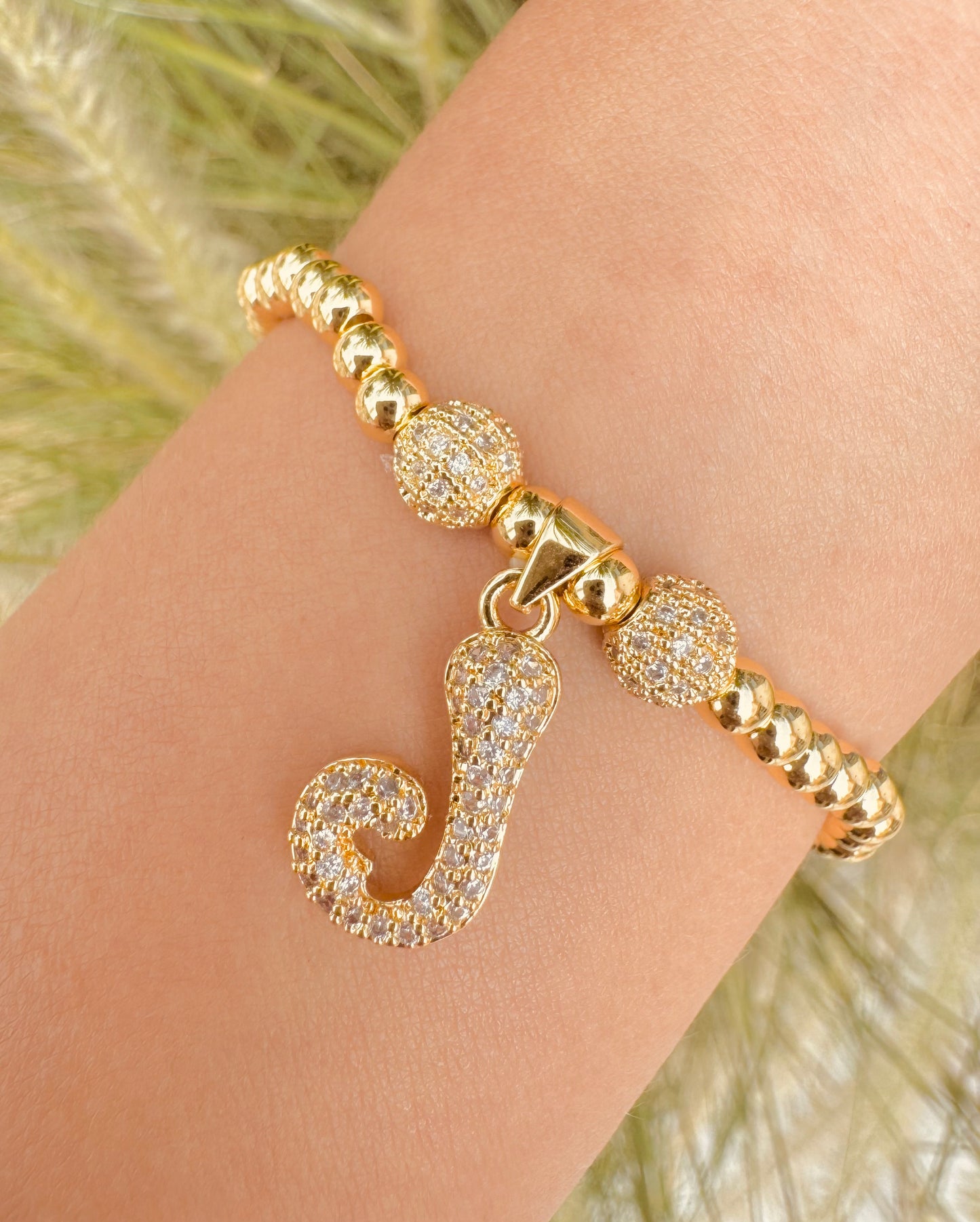 Pulseras Iniciales con Cristales