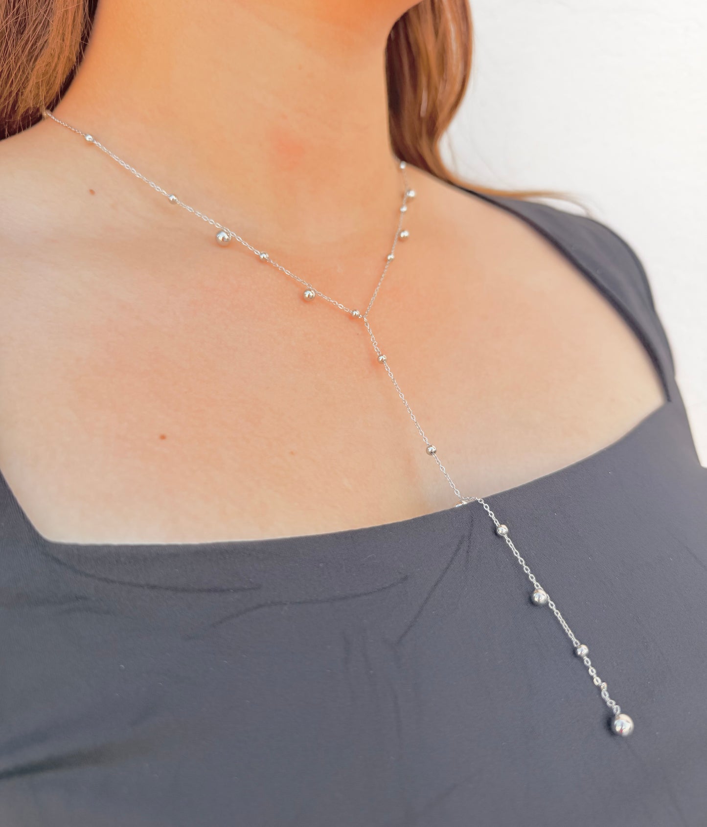 Collar Y con Esferas