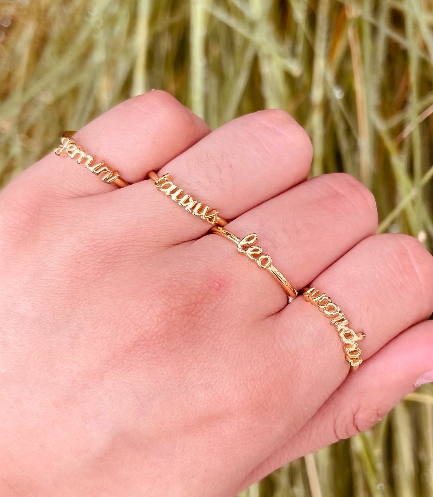 Anillos Zodiacales Personalizados