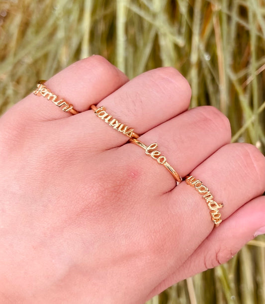 Anillos Zodiacales Personalizados