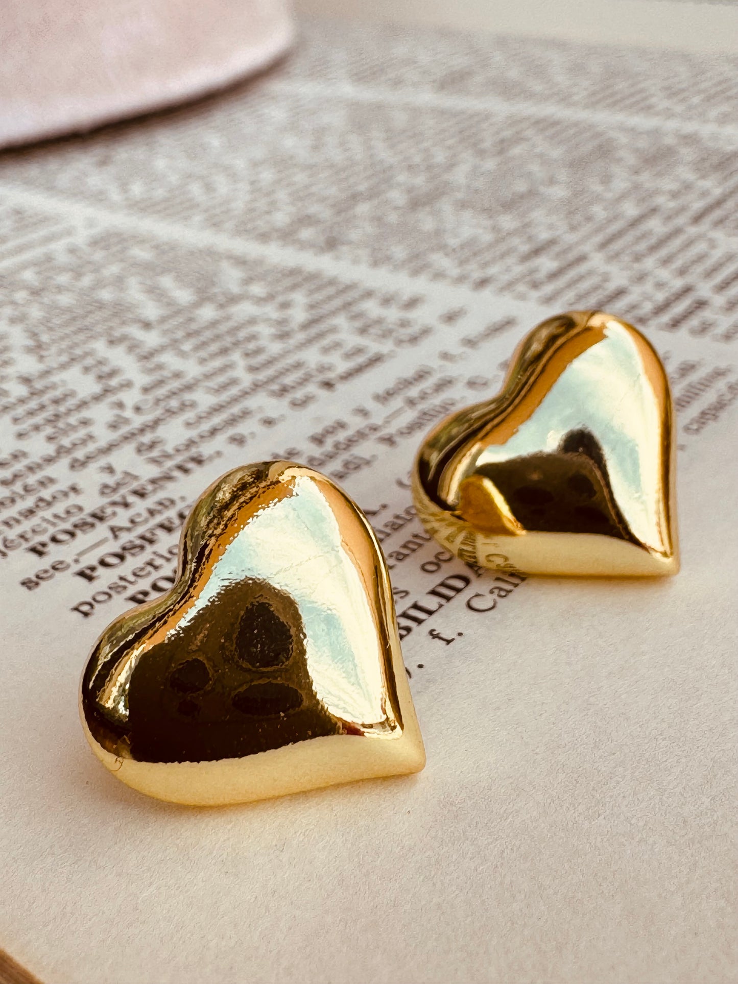 Aretes de Corazón Lisos