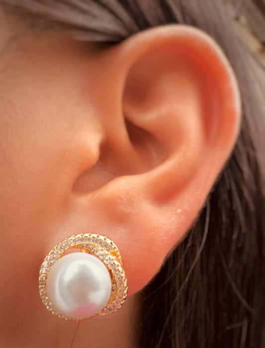 Aretes de Perla y Cristales - Heylola